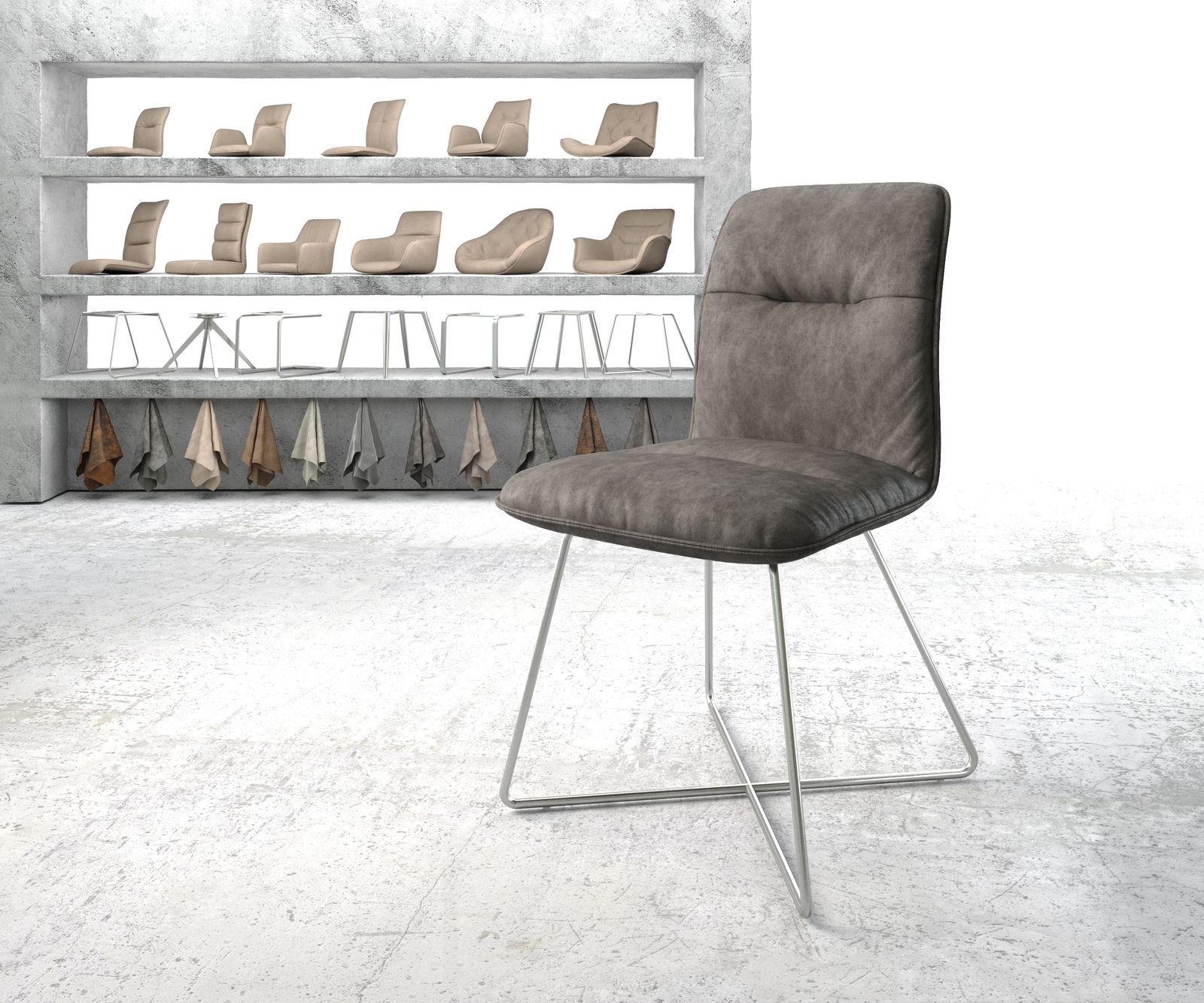 Chaise-de-salle-à-manger Vinjo-Flex Chaise rembourrée 2