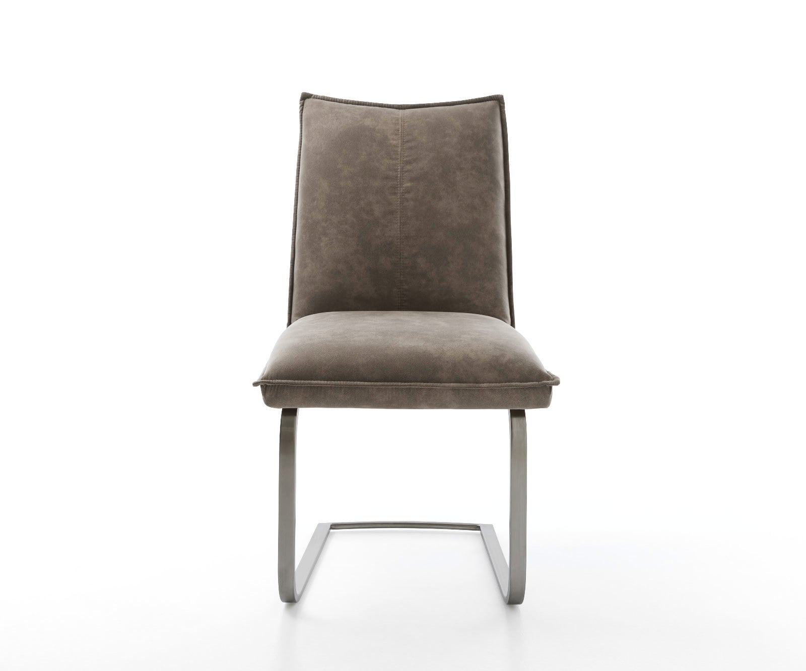 Cantilever Lelio-Flex microvelours taupe vintage pied cantilever plat grafiete ressorts ensachés 2