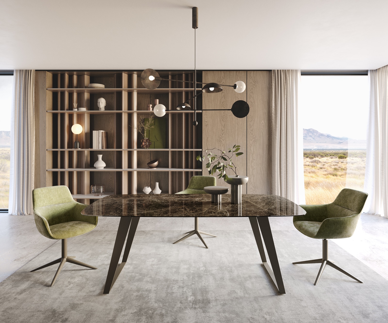 Table à manger Edge Boot 200x100 Laminam® Emperador Extra Lucidato Marron foncé Métal finition à effet Titane incliné Table à manger Edge Boot 200x100 Laminam® Emperador Extra Lucidato Marron foncé Métal finition à effet Titane incliné