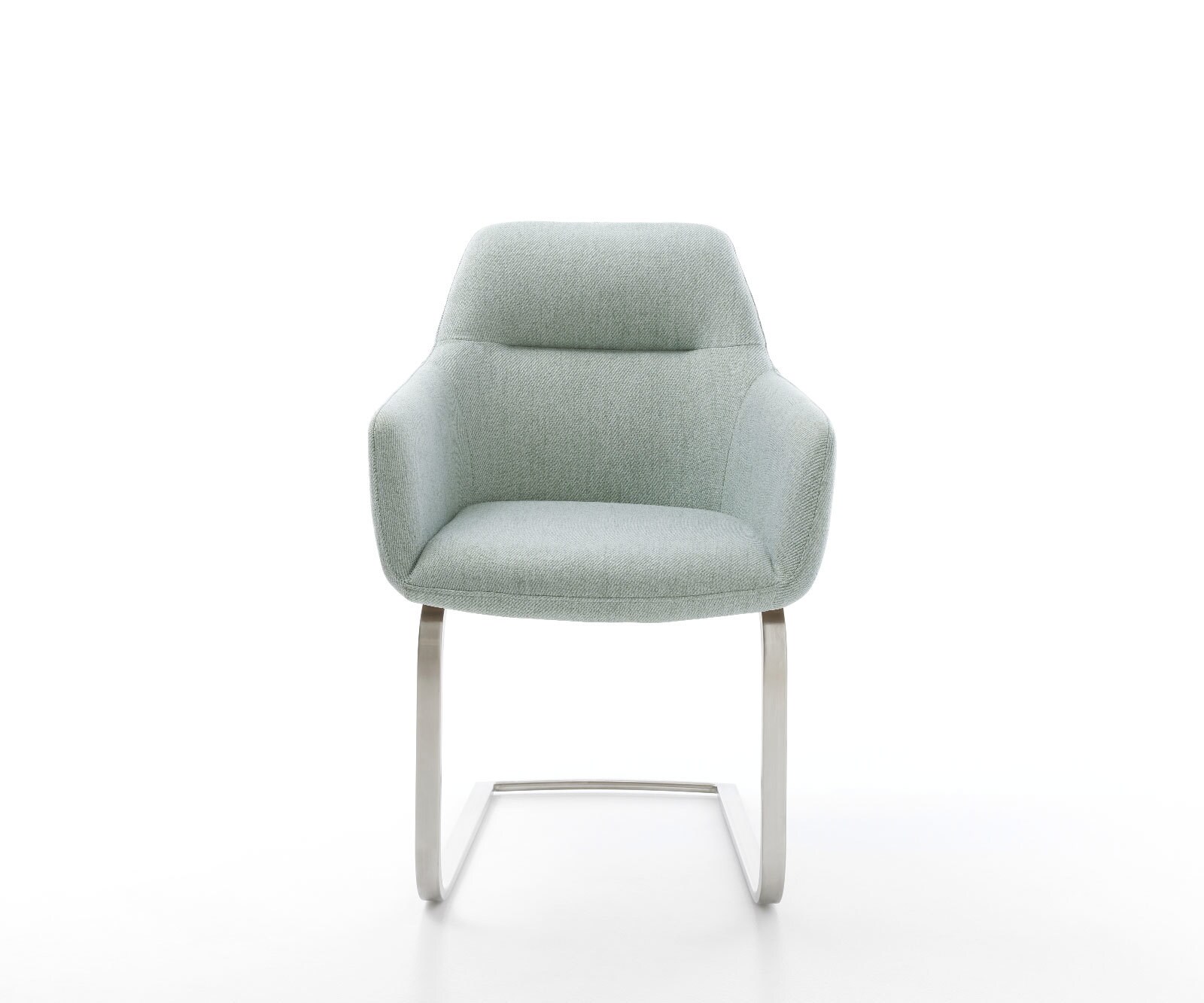 Cantilever Pejo-Flex rayures Vert menthe pied cantilever plat acier inoxydable brossé 1