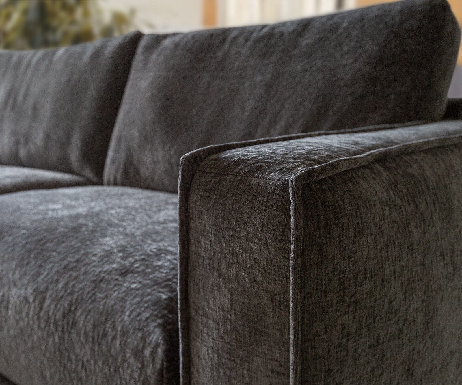 Canapé-d'angle Sottil 290 x 165cm chenille gris Recamière gauche 3