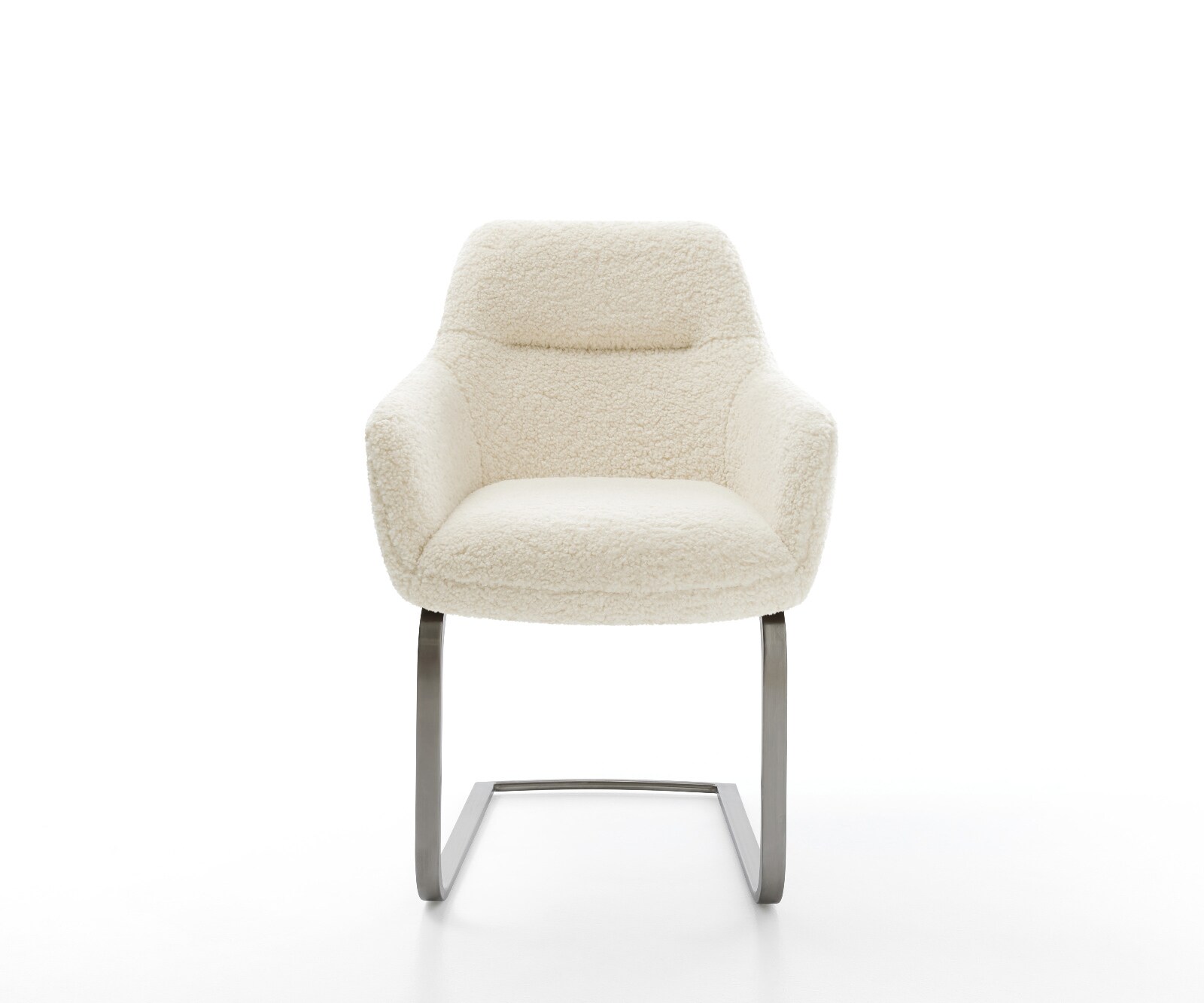 Cantilever Pejo-Flex tissu teddy beige pied cantilever plat grafiete resorts ensachés 2