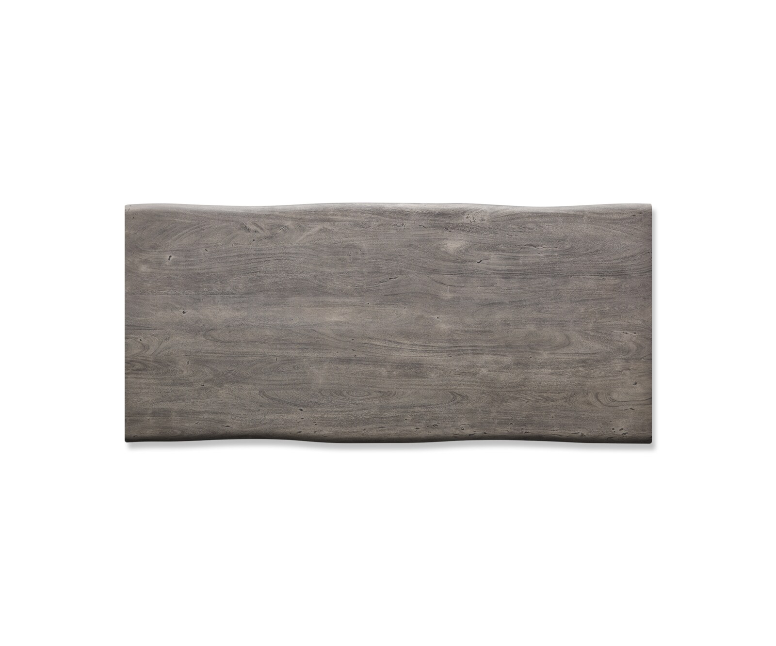 Table-à-manger Edge 220x100cm XL acacia platine acier inoxydable mince Live-Edge 4