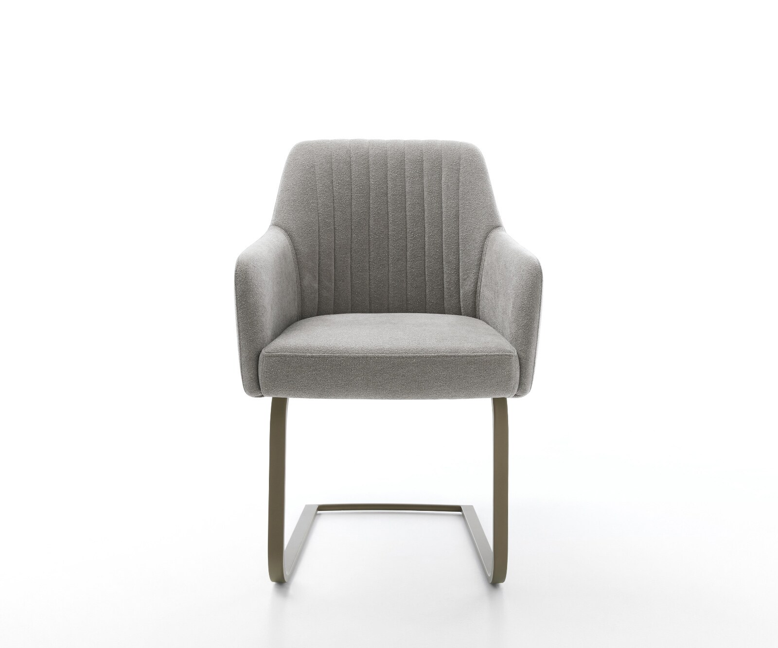 Cantilever Greg-Flex tissu structuré doux gris pied cantilever plat aspect titane resorts ensachés 2