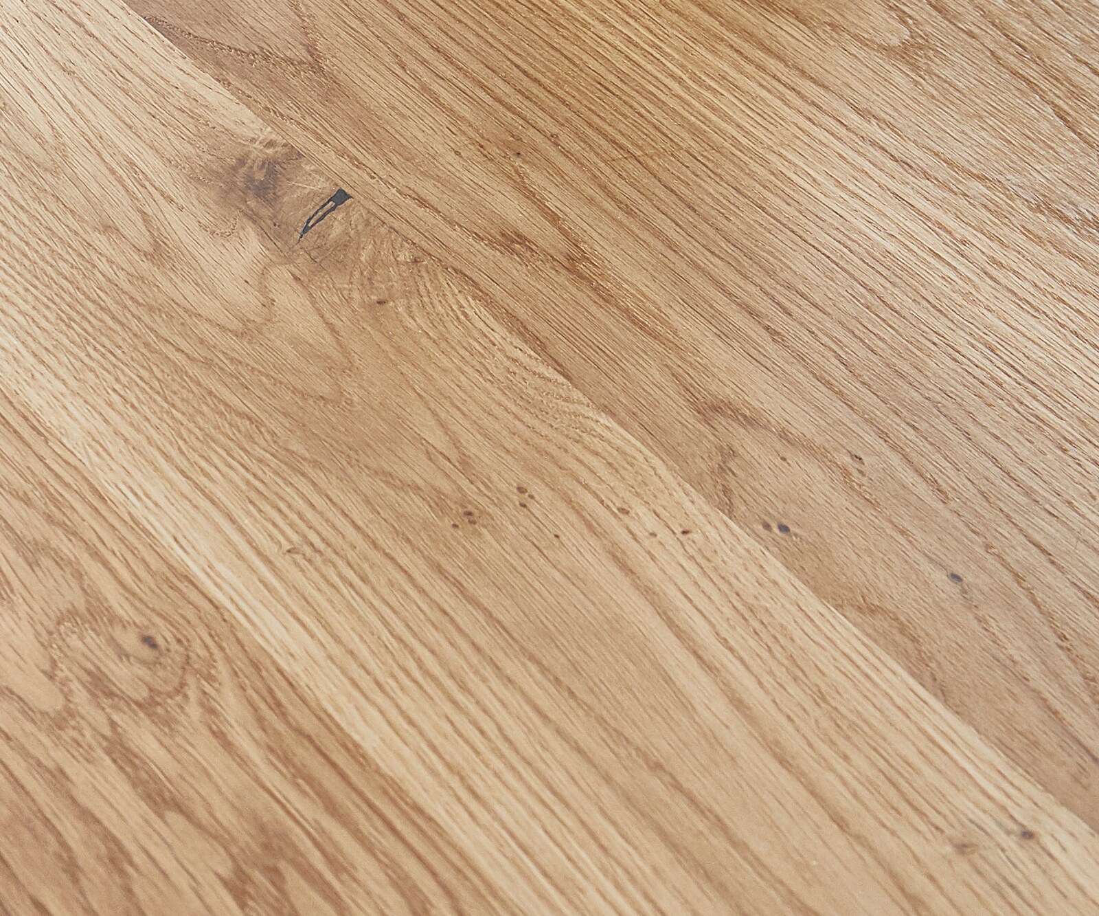 Table à manger Edge 300x100 chêne nature acier inoxydable inclinée 3