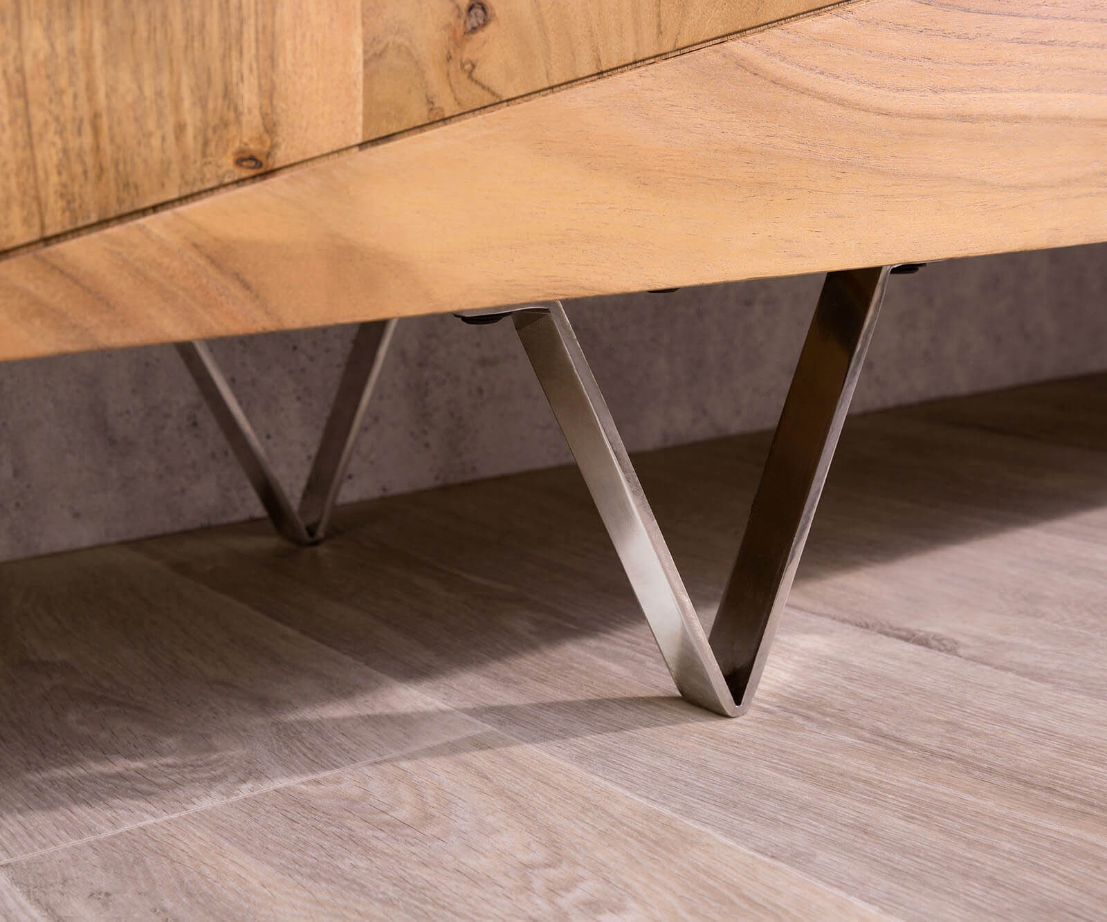 Buffet-bas-design Wyatt 175 cm Acacia Nature 1 abattant 4