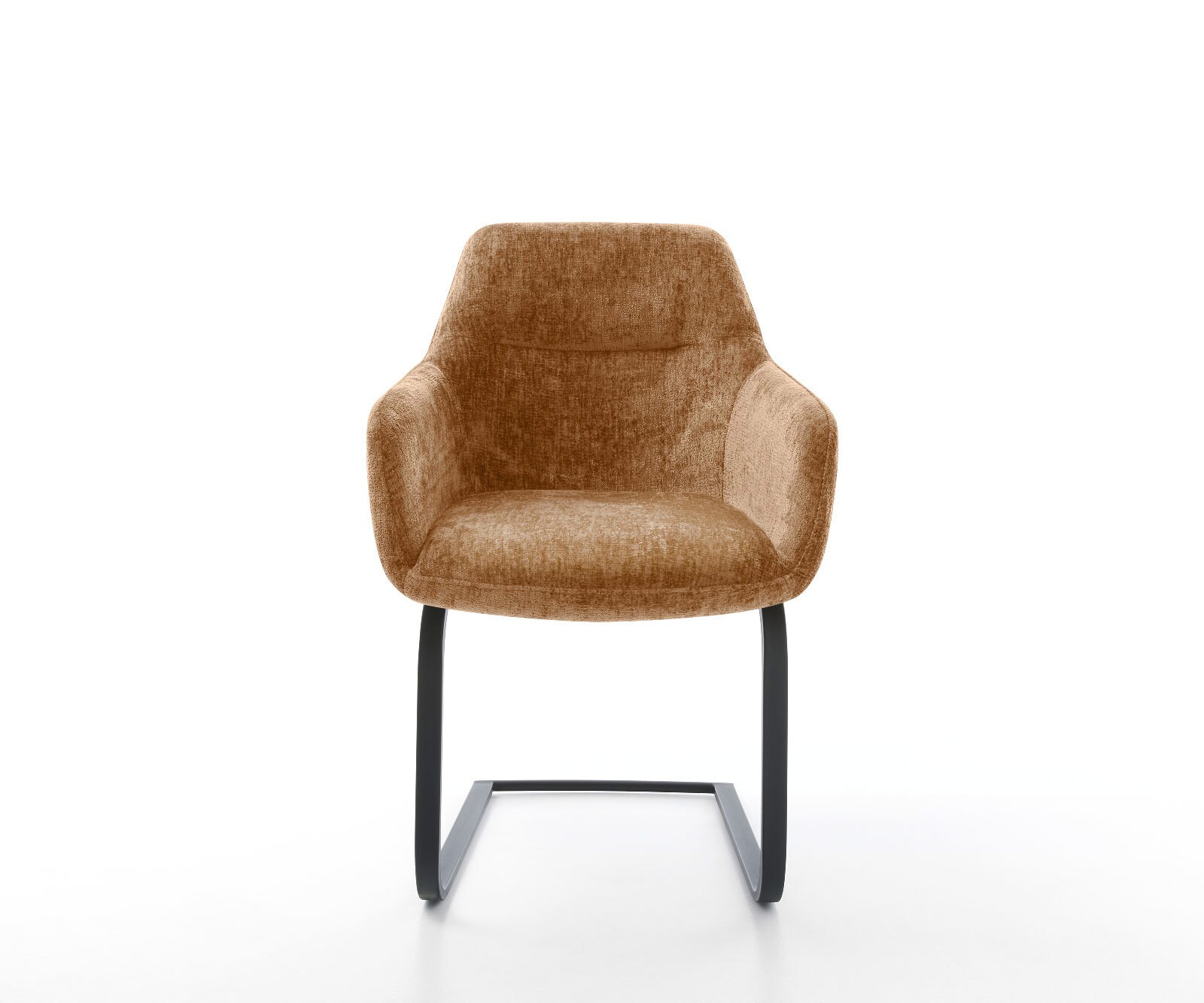 Cantilever Pejo-Flex chenille rouille pied cantilever plat noir ressorts ensachés 1