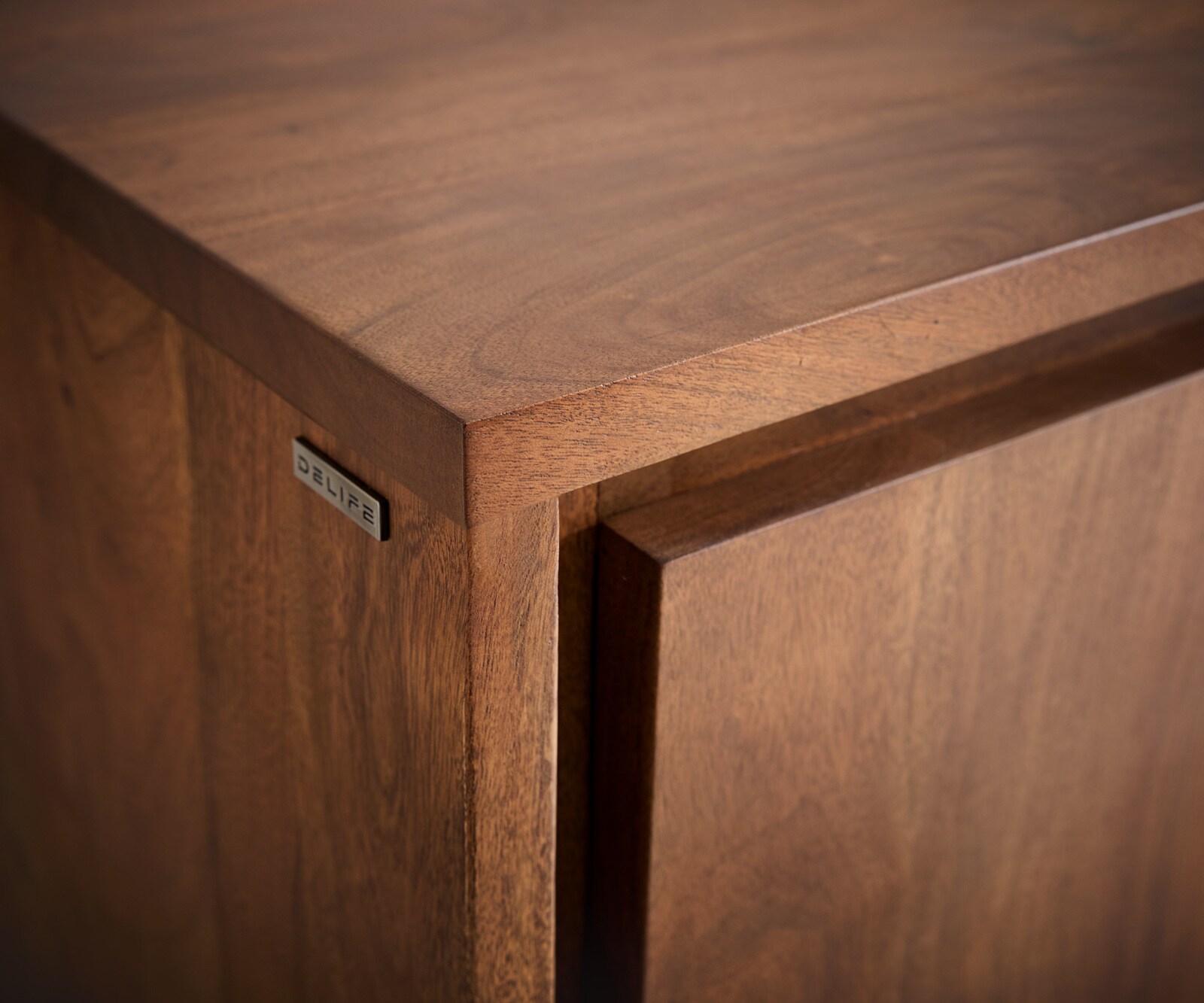 Buffet Live-Edge 172 cm acacia marron 3 tiroirs 4 portes 5