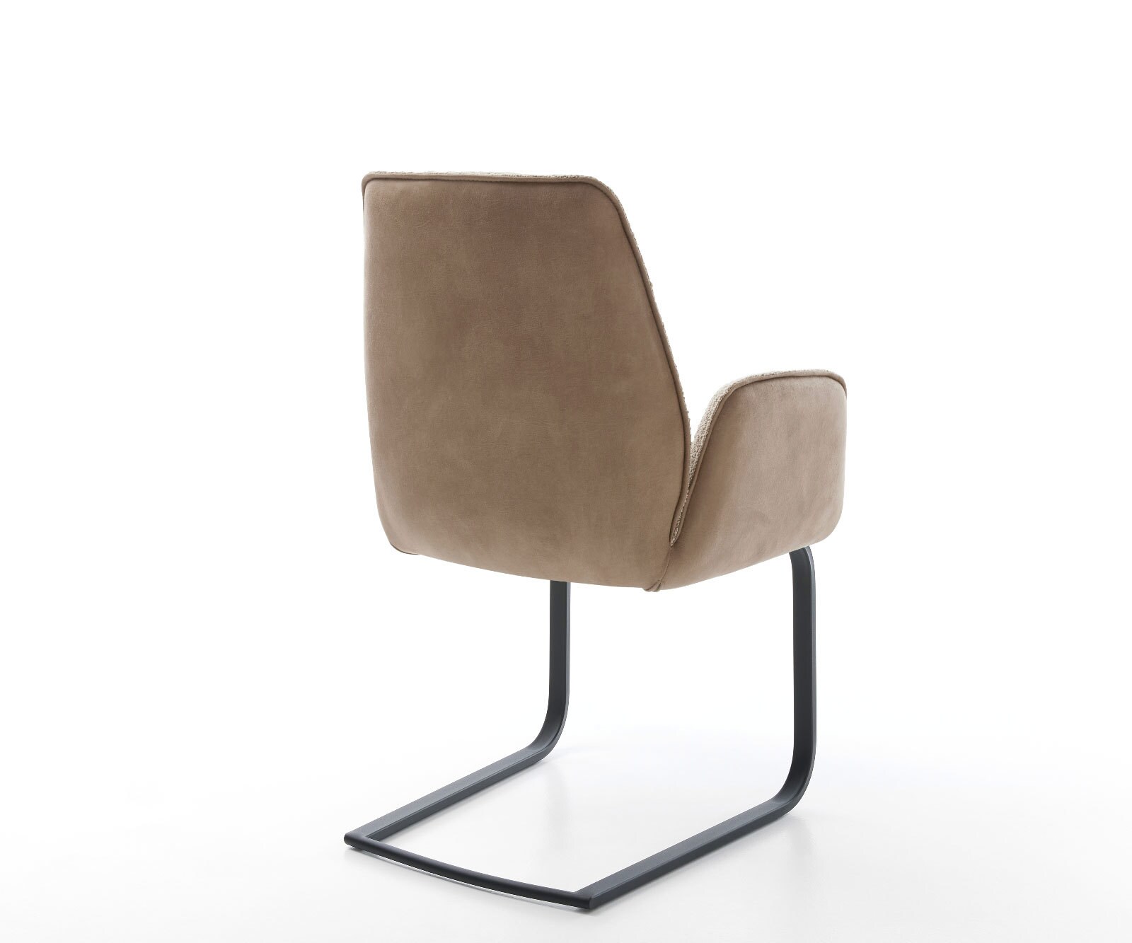 Cantilever Zoa-Flex tissu mixte couleur boue pied cantilever plat noir ressorts ensachés 4