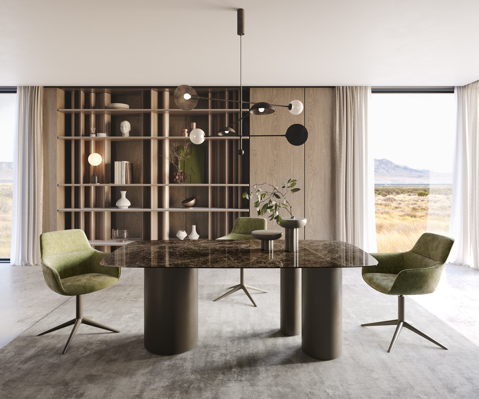 Table à manger Edge Boot 200x100 Laminam® Emperador Extra Lucidato Marron foncé Troa Métal finition à effet Titane Table à manger Edge Boot 200x100 Laminam® Emperador Extra Lucidato Marron foncé Troa Métal finition à effet Titane