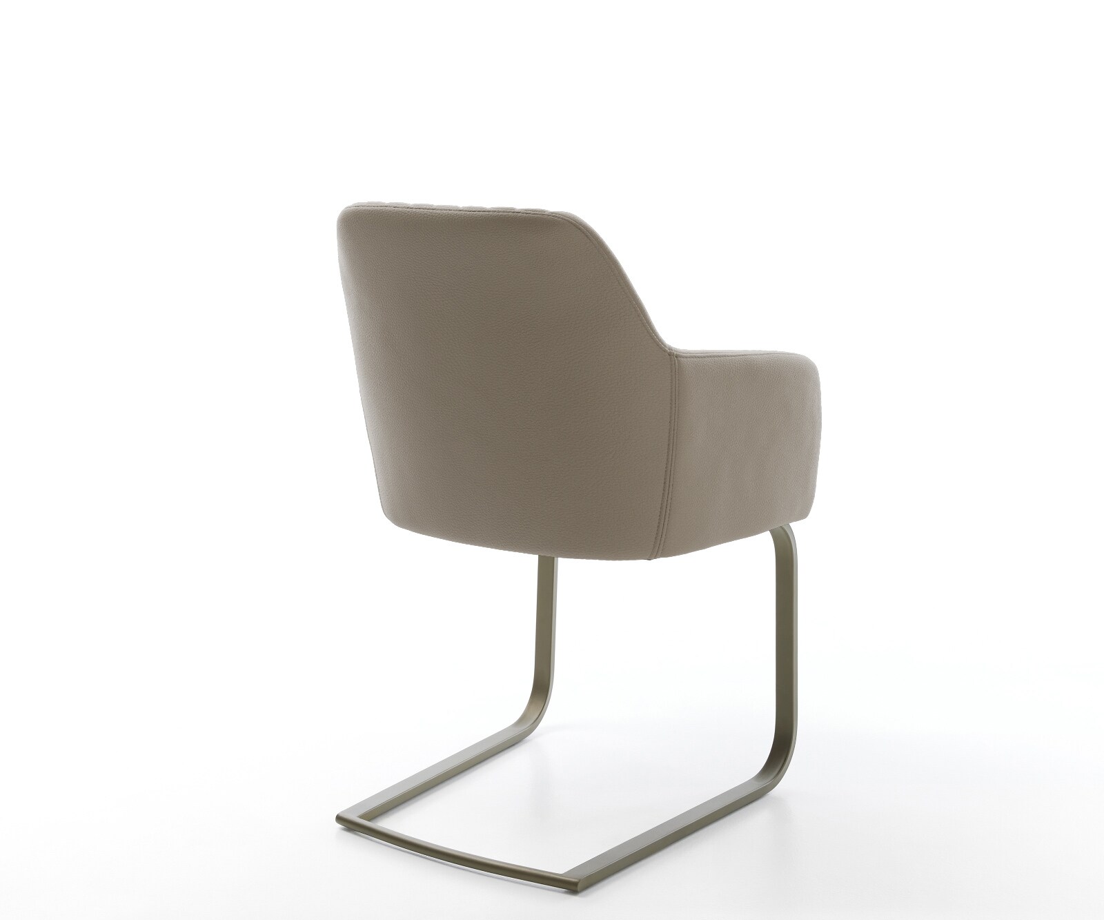 Cantilever Greg-Flex cuir de vache couleur boue pied cantilever plat aspect titane ressorts ensachés 5