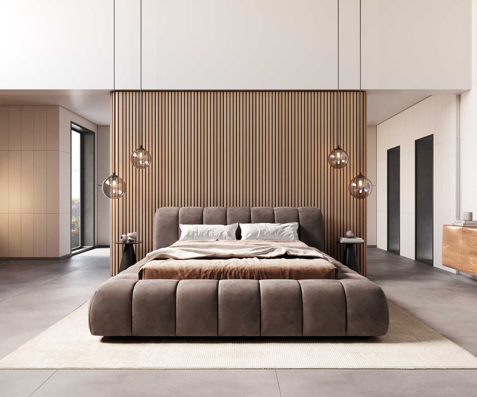 Sommier-rembourré Cutio 140x200 cm microfibre taupe vintage 2 Sommier-rembourré Cutio 140x200 cm microfibre taupe vintage 2