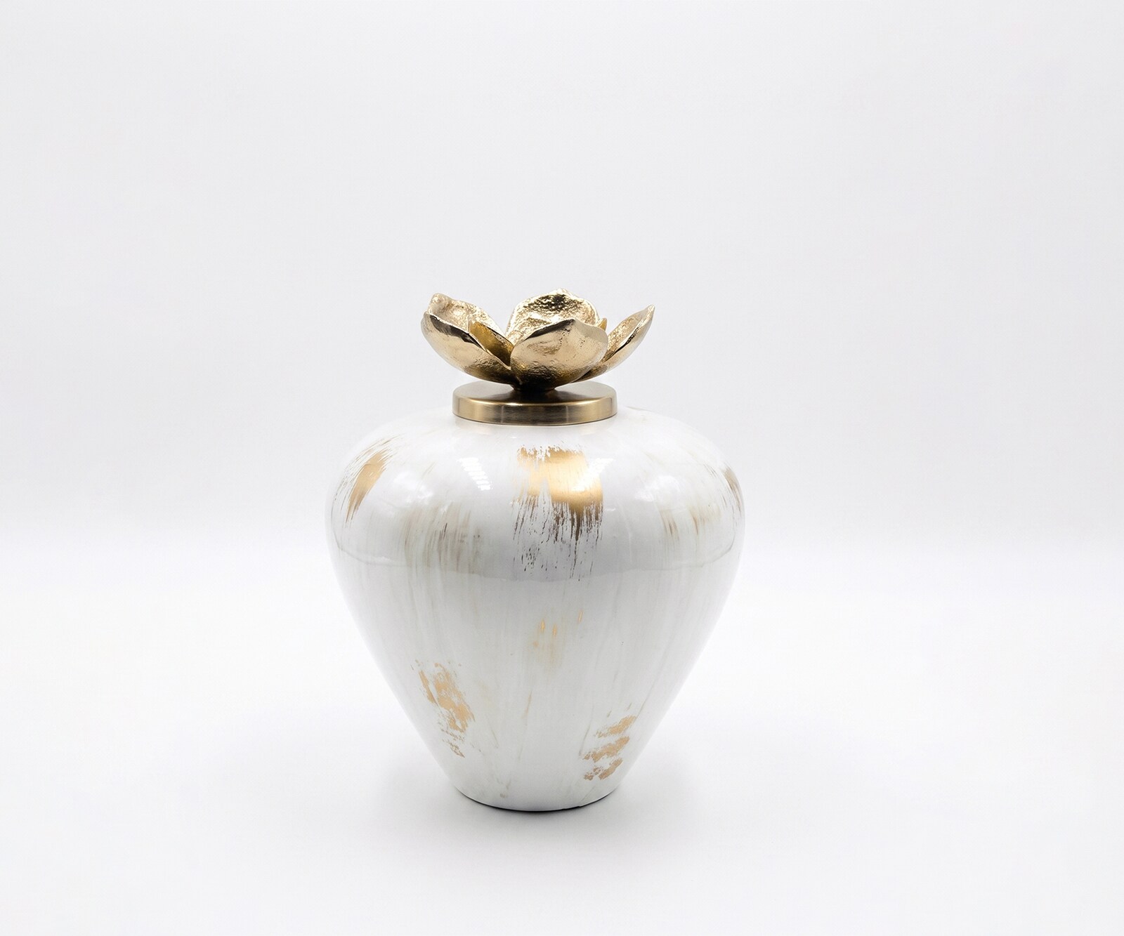 Vase Florena l22 x P22 x H28 cm Verre Kintsugi Fait main