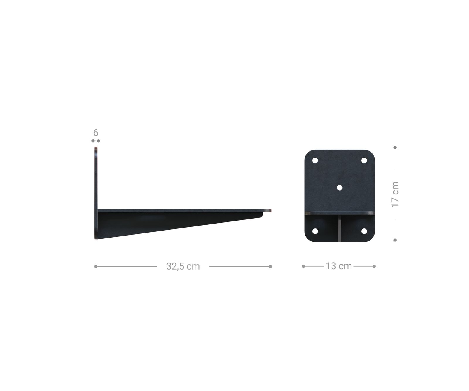 Fixation murale buffets bas set de 2 tables-TV flottantes  4 Fixation murale buffets bas set de 2 tables-TV flottantes  4