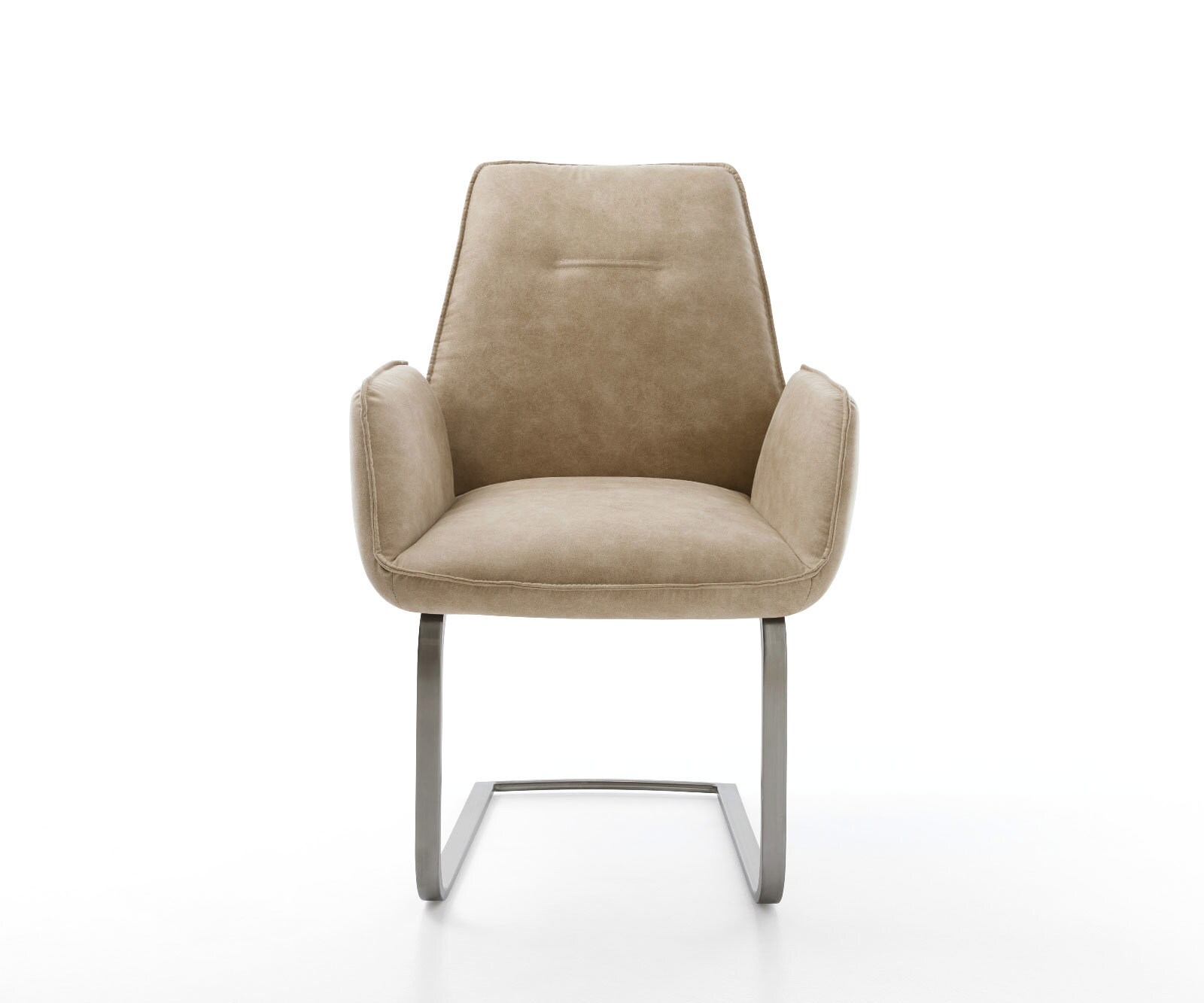 Cantilever Zoa-Flex microvelours beige vintage pied cantilever plat grafiete ressorts ensachés 2