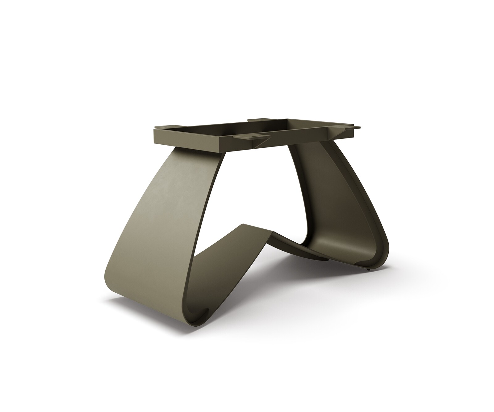 Cadre-W métal finition effet titane pour plateaux à partir de 200 cm 1