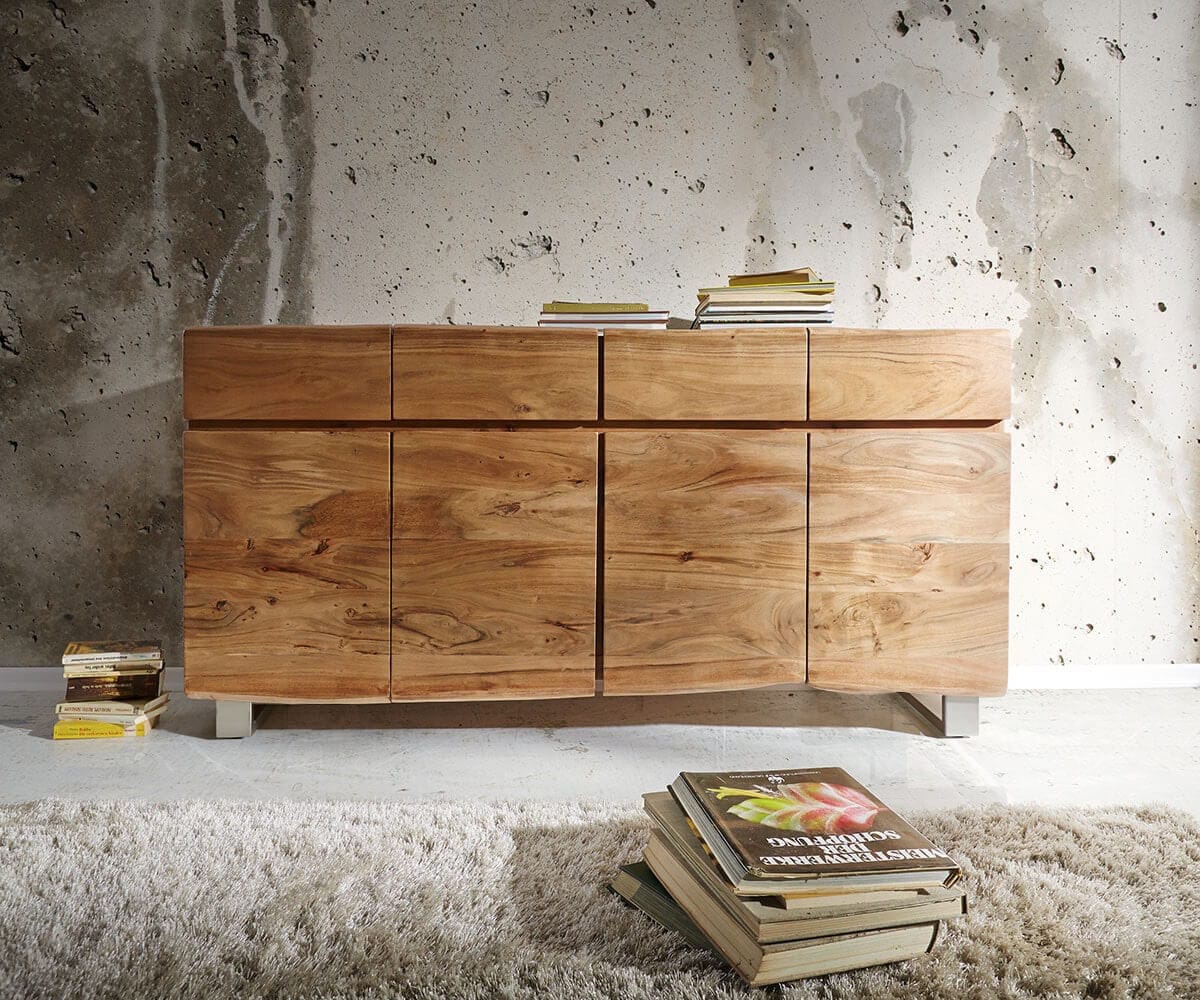 Buffet Live-Edge 172 cm acacia nature 4 portes 4 tiroirs buffet Buffet Live-Edge 172 cm acacia nature 4 portes 4 tiroirs buffet