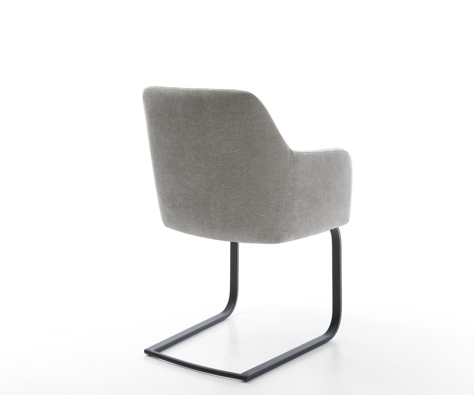 Cantilever Greg-Flex tissu structuré doux gris pied cantilever plat noir resorts ensachés 5