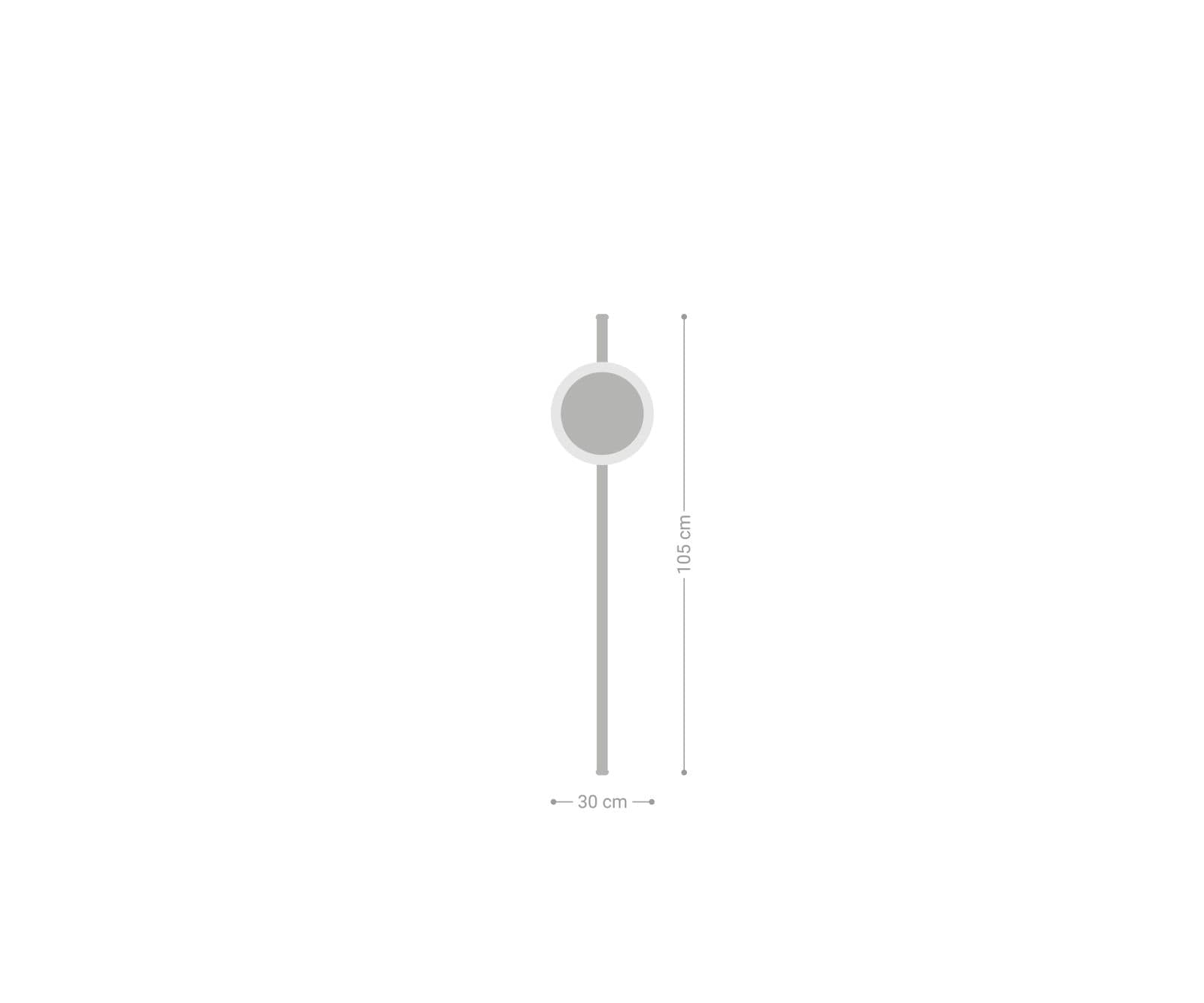 Applique Indici 28W 108x30 cm argent LED 28W 4 Applique Indici 28W 108x30 cm argent LED 28W 4
