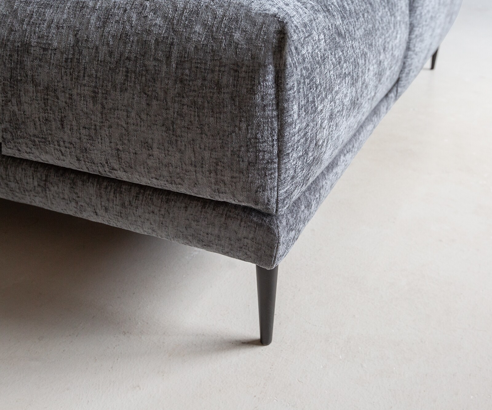 Canapé-d'angle Sottil 290 x 165cm chenille gris Recamière droite 4