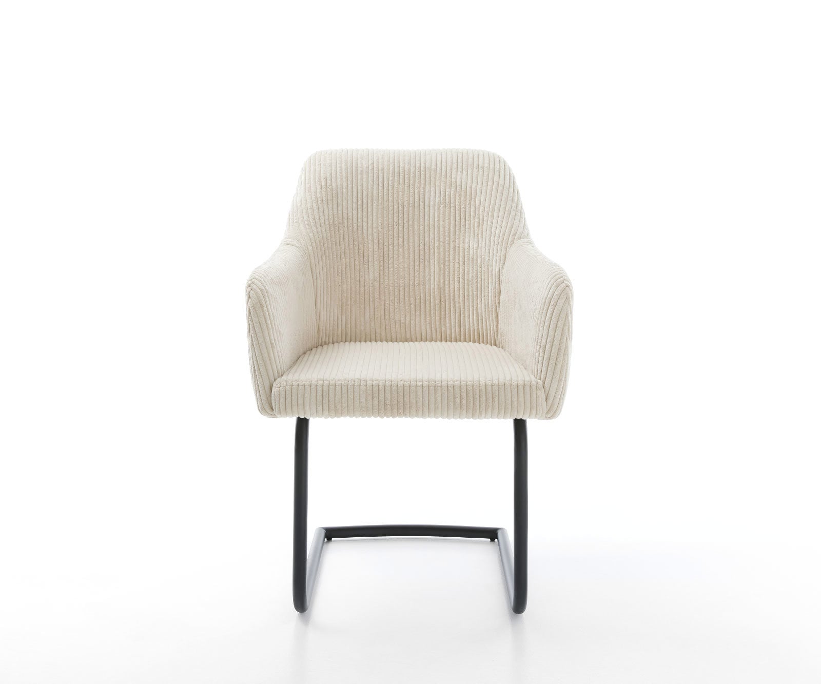 Cantilever Greg-Flex côtelé beige vintage pied cantilever rond noir ressorts ensachés 1 Cantilever Greg-Flex côtelé beige vintage pied cantilever rond noir ressorts ensachés 1