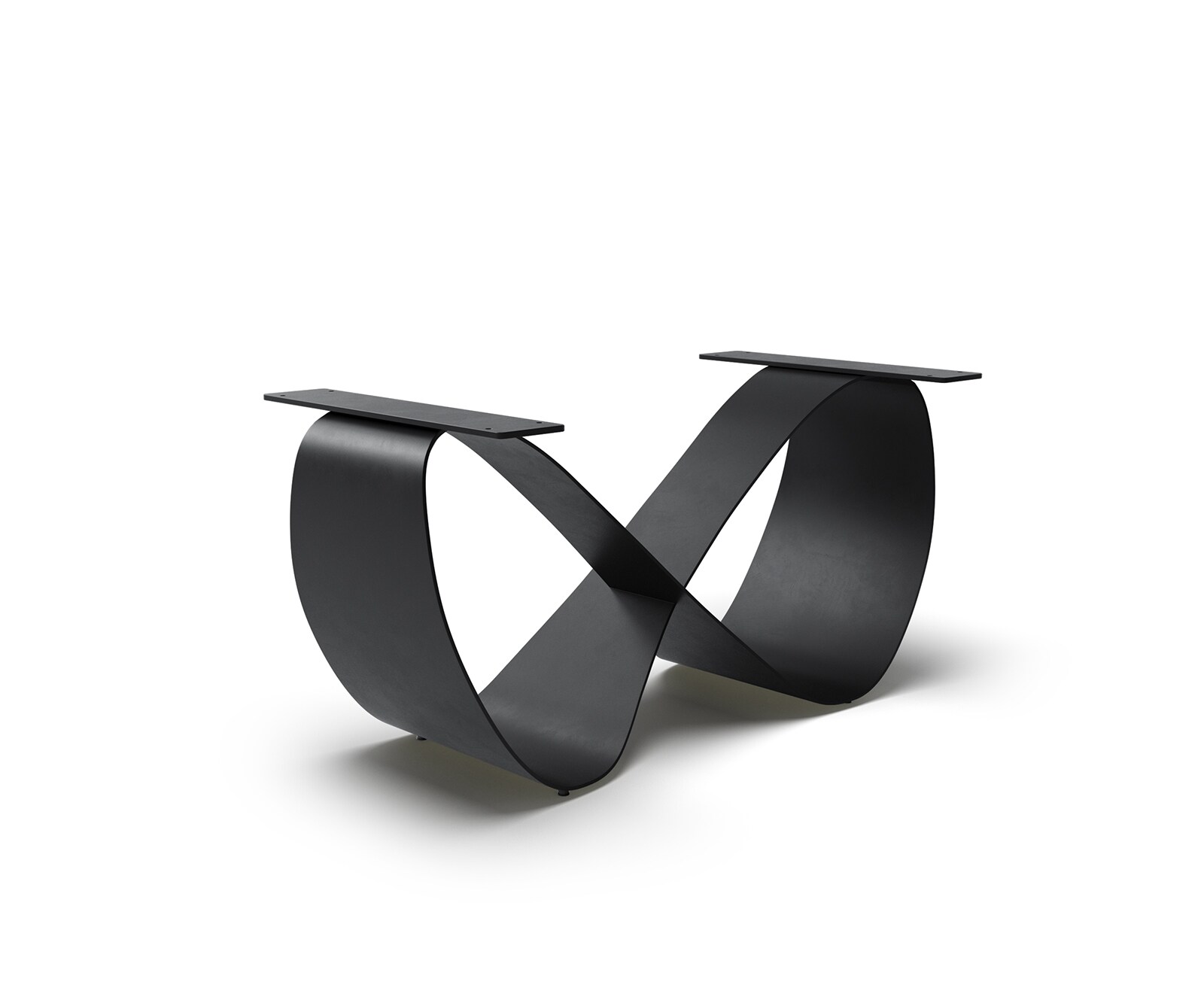 Cadre-de-table Infinity métal noir pour table à rallonges de 180-300 cm
