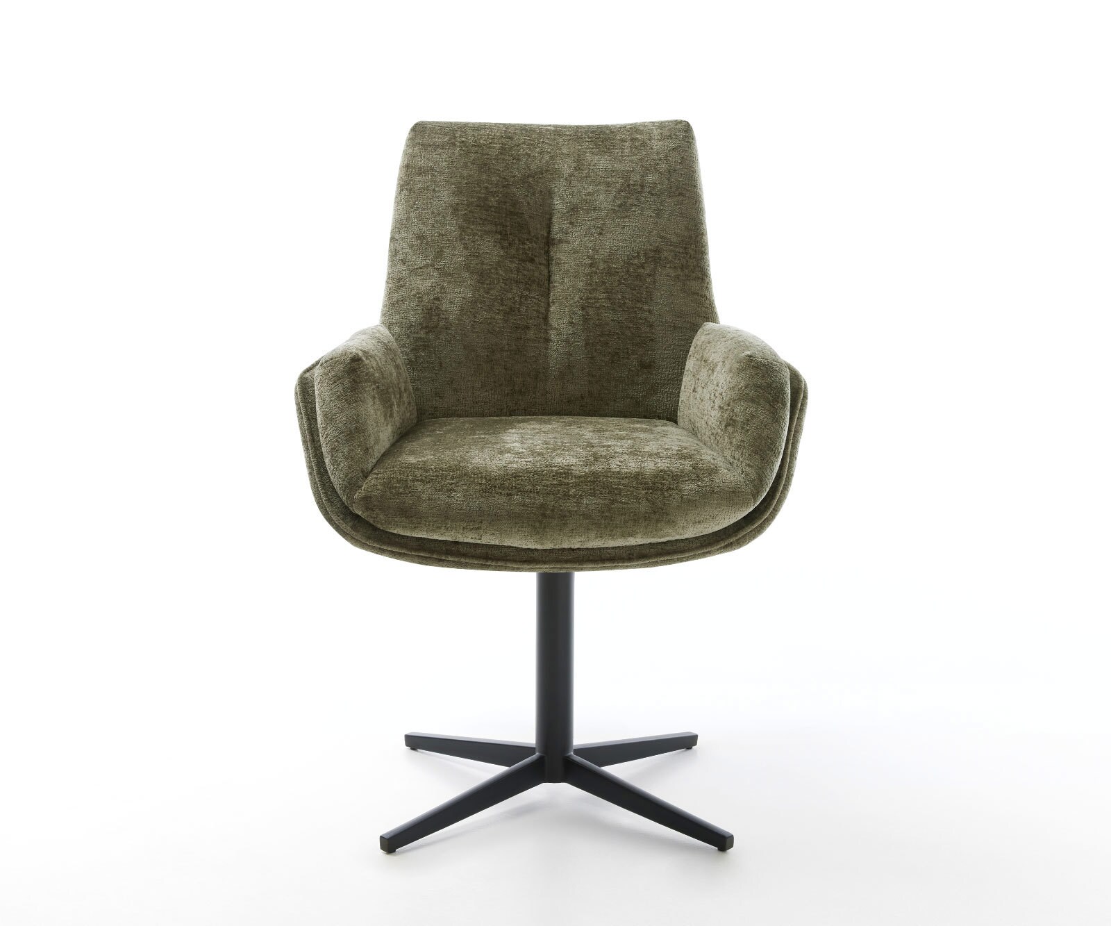 Chaise-pivotante Clea-Flex chenille olive pied de chaise 4 branches noir pivotement sur 360° 1 Chaise-pivotante Clea-Flex chenille olive pied de chaise 4 branches noir pivotement sur 360° 1