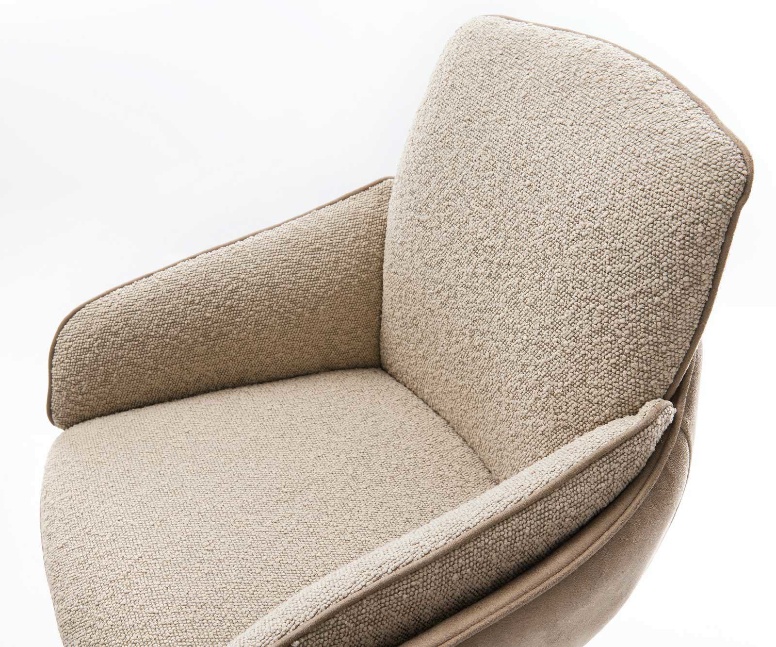Chaise-de-bar Luan-Flex mélange de matériaux boue Piétement luge plat acier inoxydable ressorts ensachés 4
