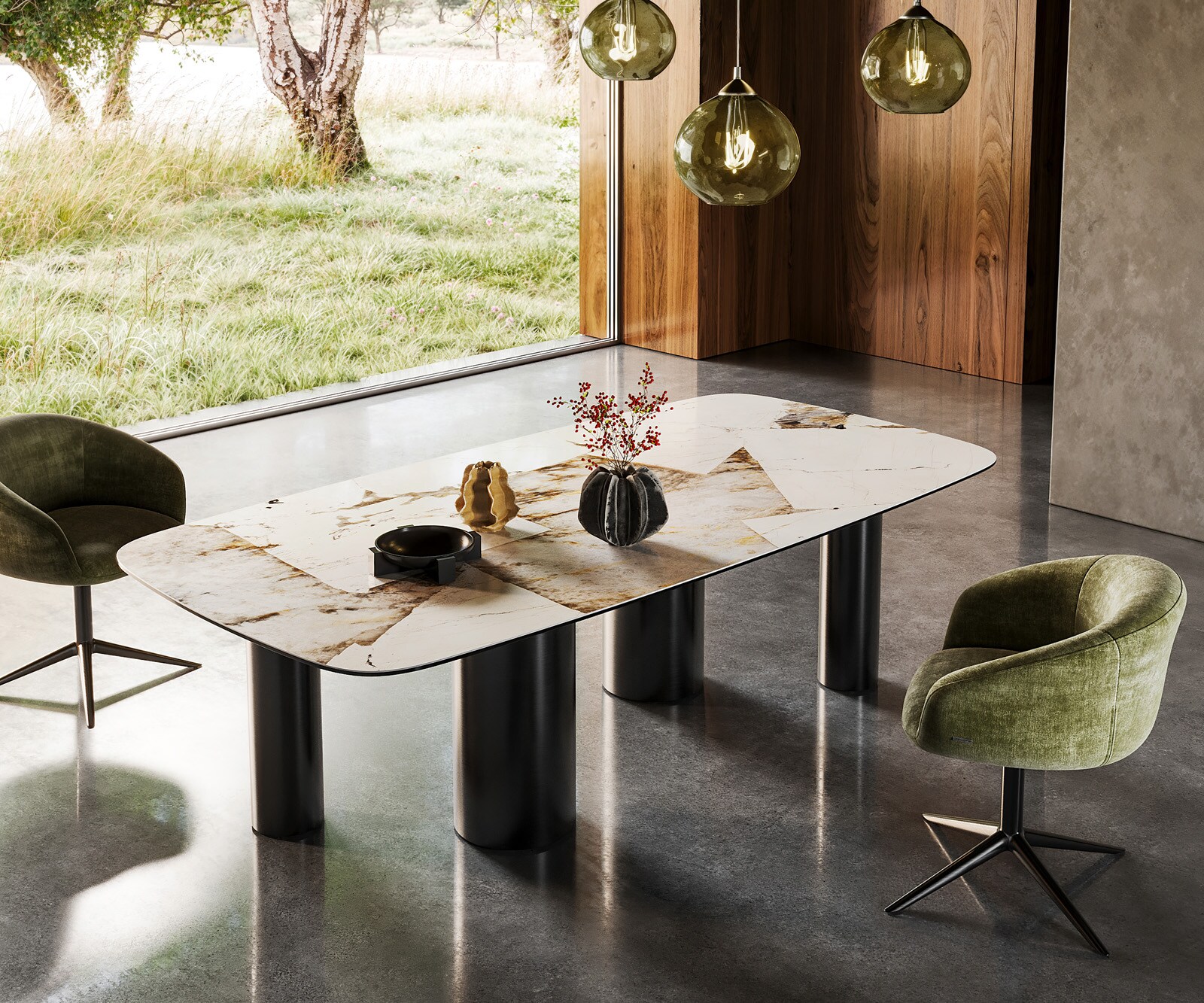 Table à manger Edge Boot 240x120 Céramique Iris FMG Patagonia Lappato Pilier Acier inoxydable Graphite 4 Table à manger Edge Boot 240x120 Céramique Iris FMG Patagonia Lappato Pilier Acier inoxydable Graphite 4