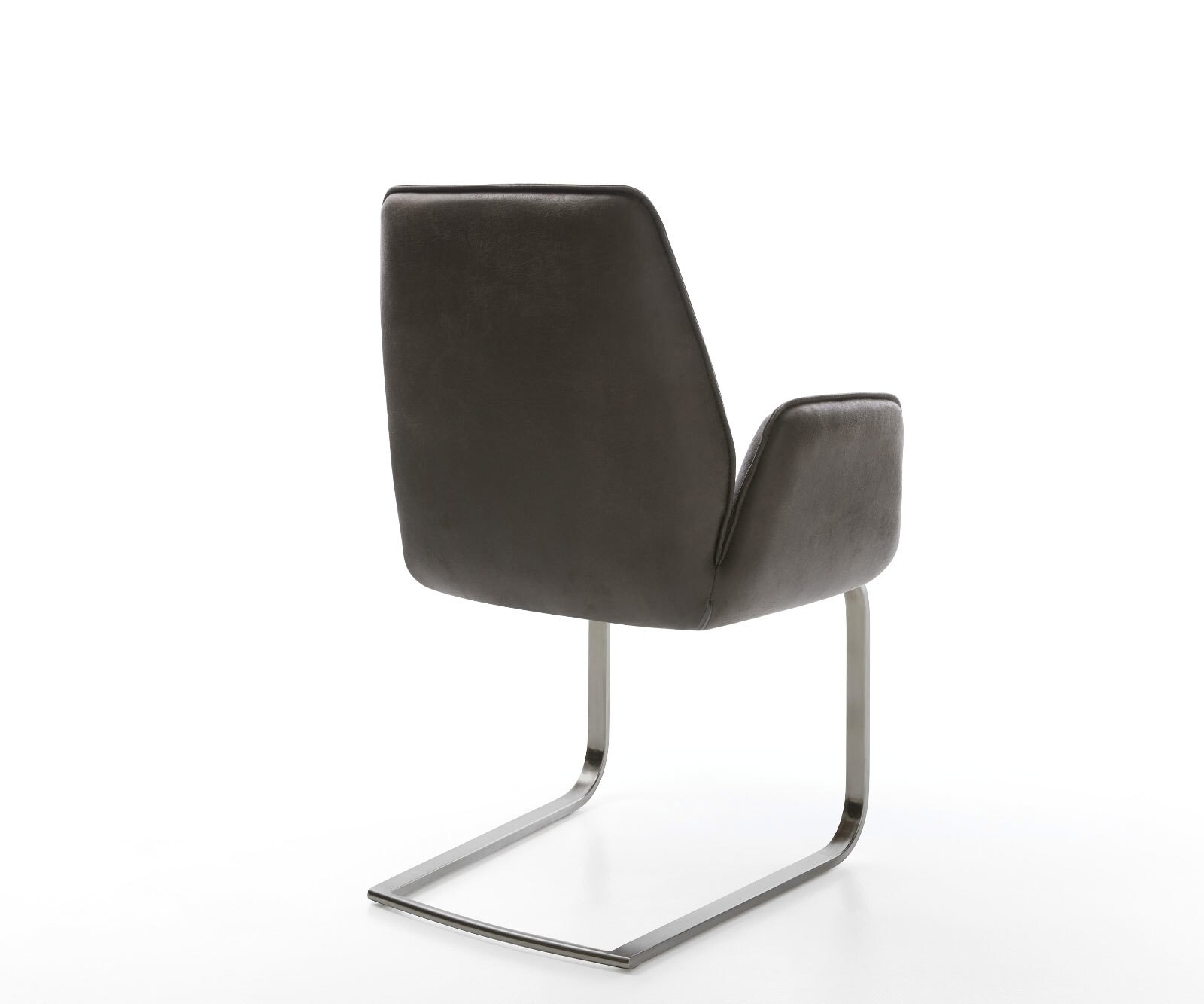 Cantilever Zoa-Flex microvelours anthracite vintage pied cantilever plat grafiete ressorts ensachés 5