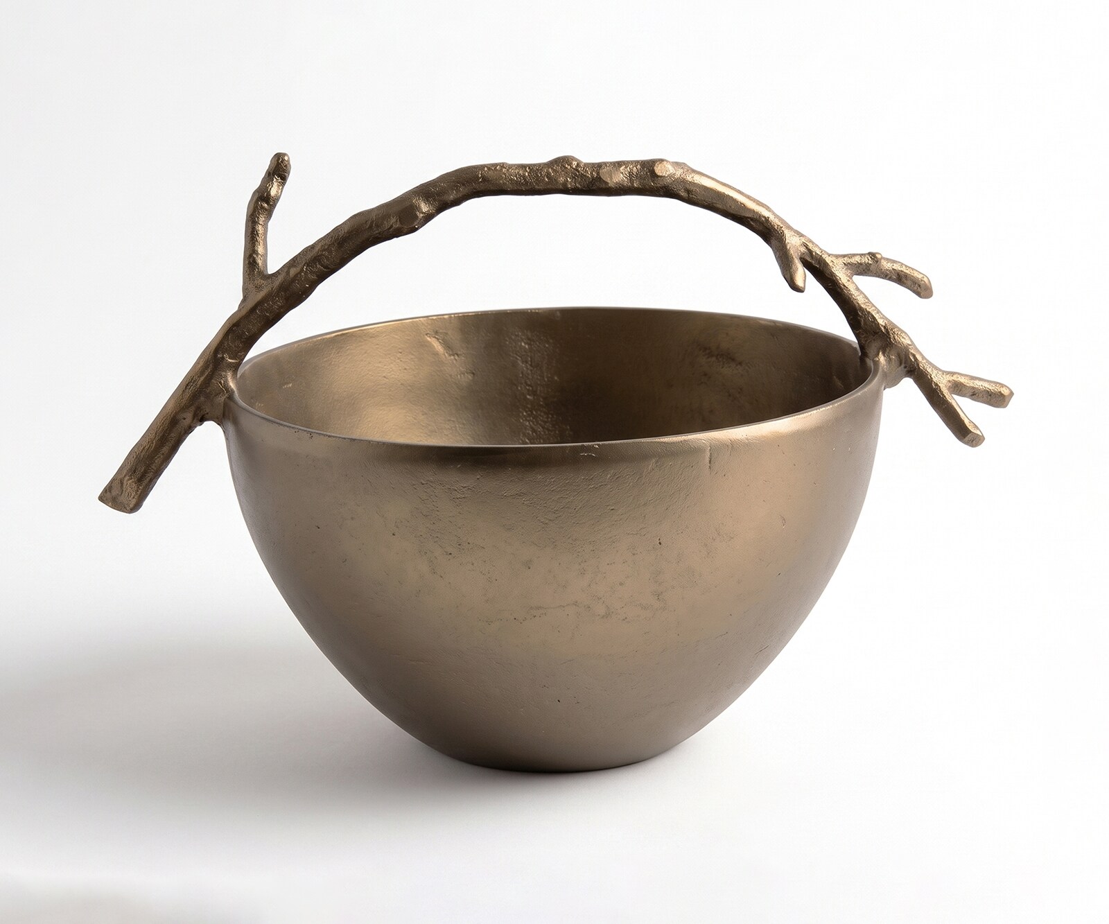 Coupe décorative Ramina l35 x P25 x H22 cm Aluminium Aurum Satin Moulée