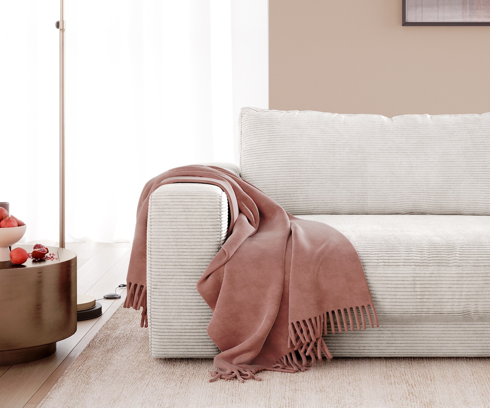 Grand-canapé Cubico 290x120 cm Cordon Beige 4
