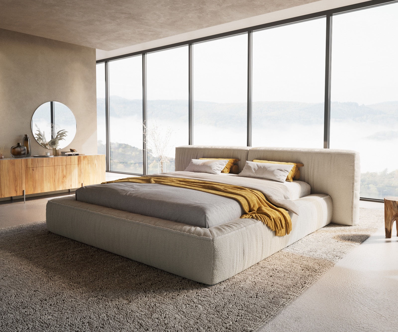 Cadre de lit rembourré Coperti Cadre de lit rembourré Coperti