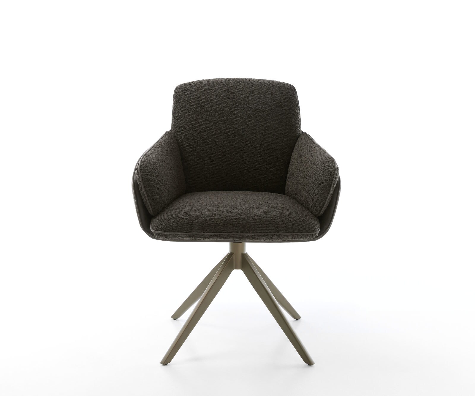 Chaise-pivotante Luan-Flex avec accoudoirs tissu mixte noir pied croisé large aspect titane pivotement sur 360° fonction bascule 1 Chaise-pivotante Luan-Flex avec accoudoirs tissu mixte noir pied croisé large aspect titane pivotement sur 360° fonction bascule 1