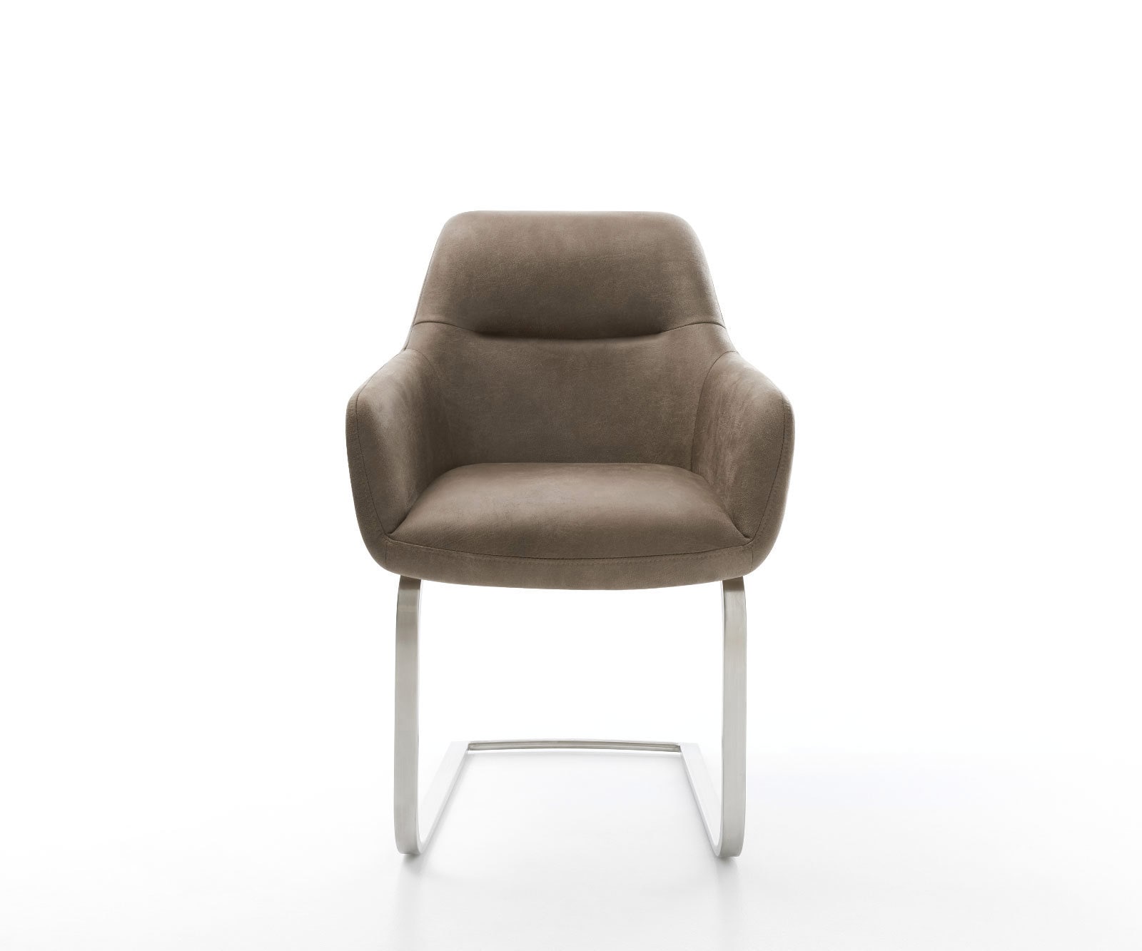 Cantilever Pejo-Flex microvelours taupe vintage pied cantilever plat acier inoxydable brossé ressorts ensachés 1 Cantilever Pejo-Flex microvelours taupe vintage pied cantilever plat acier inoxydable brossé ressorts ensachés 1