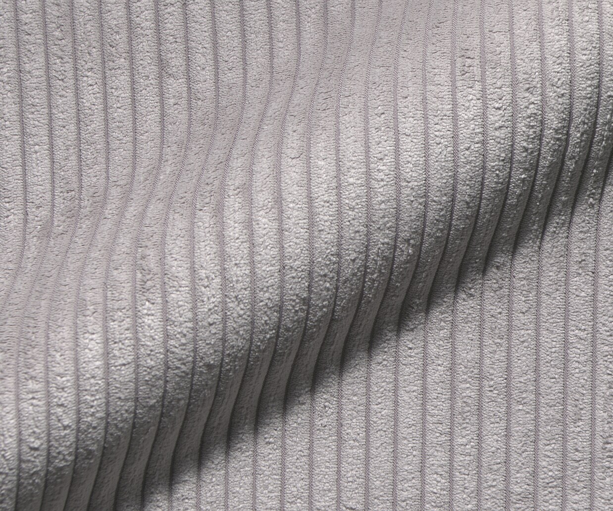 Canapé d'angle Sirpio XL 370x170 cm Velours côtelé Gris argenté Recamiere variable 2