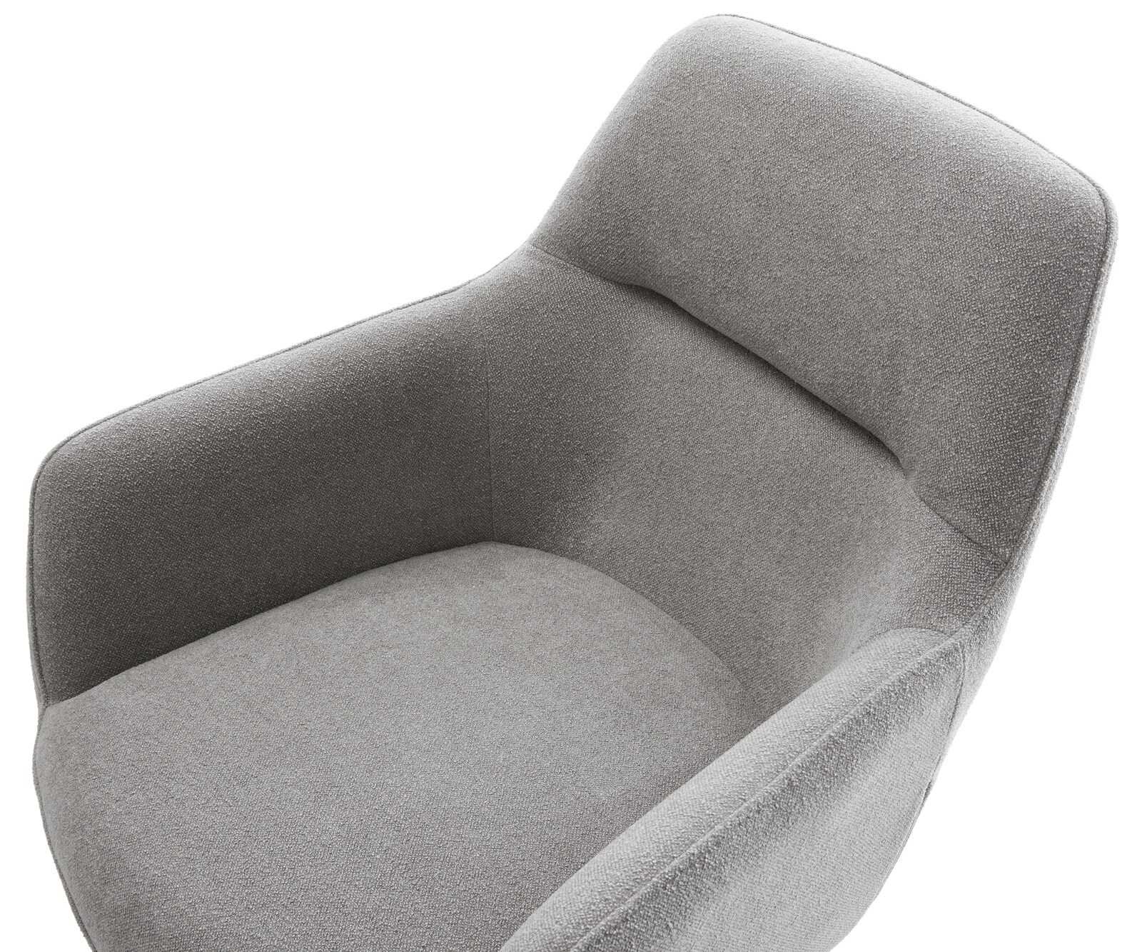 Cantilever Pejo-Flex tissu structuré doux gris pied cantilever plat noir resorts ensachés 4