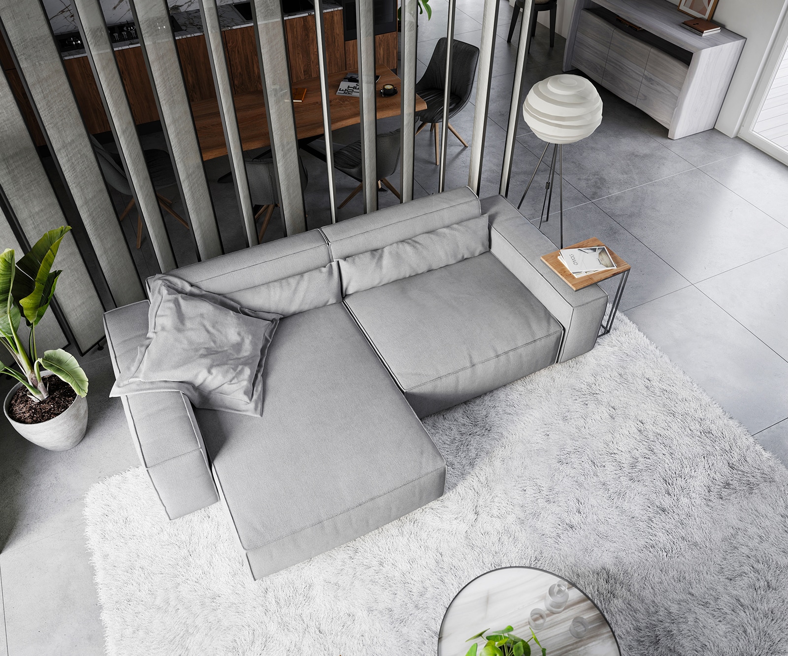 Canapé d'angle Sirpio XL 270x170 cm Microfibre Gris Recamiere variable 3 Canapé d'angle Sirpio XL 270x170 cm Microfibre Gris Recamiere variable 3