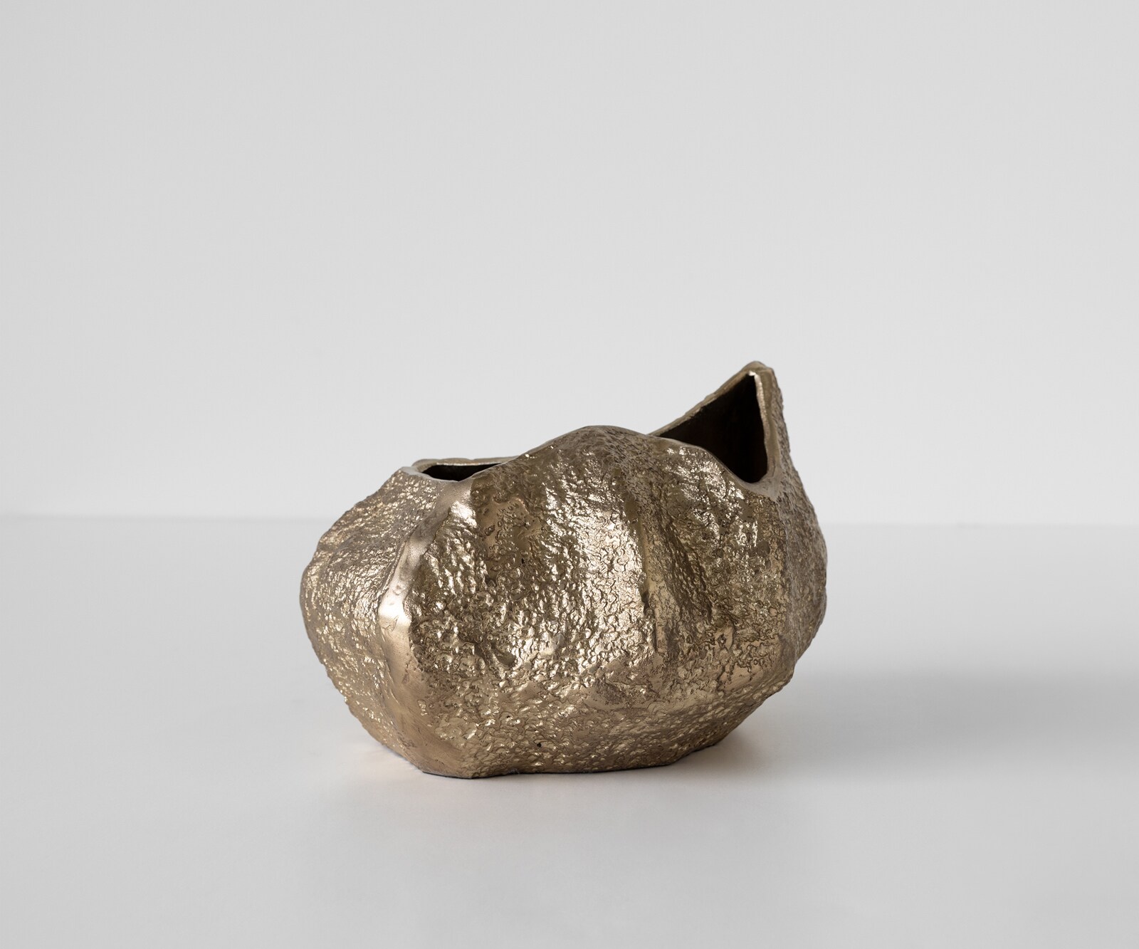 Vase Cratera l29 x P24 x H19 cm Aluminium Champagner Fait main