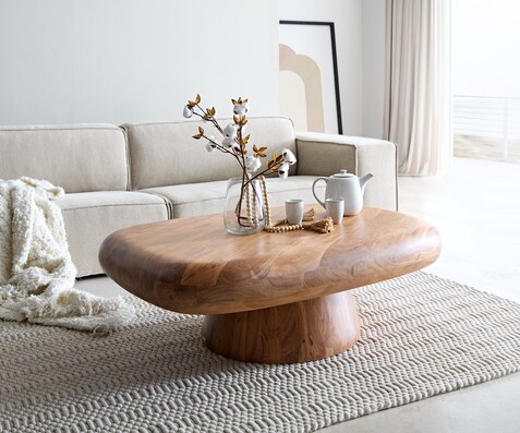 Table-de-salon Maskat 120x90 cm acacia naturel