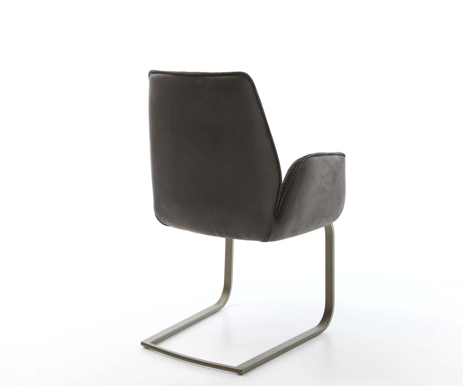 Cantilever Zoa-Flex tissu mixte noir pied cantilever plat aspect titane ressorts ensachés 5