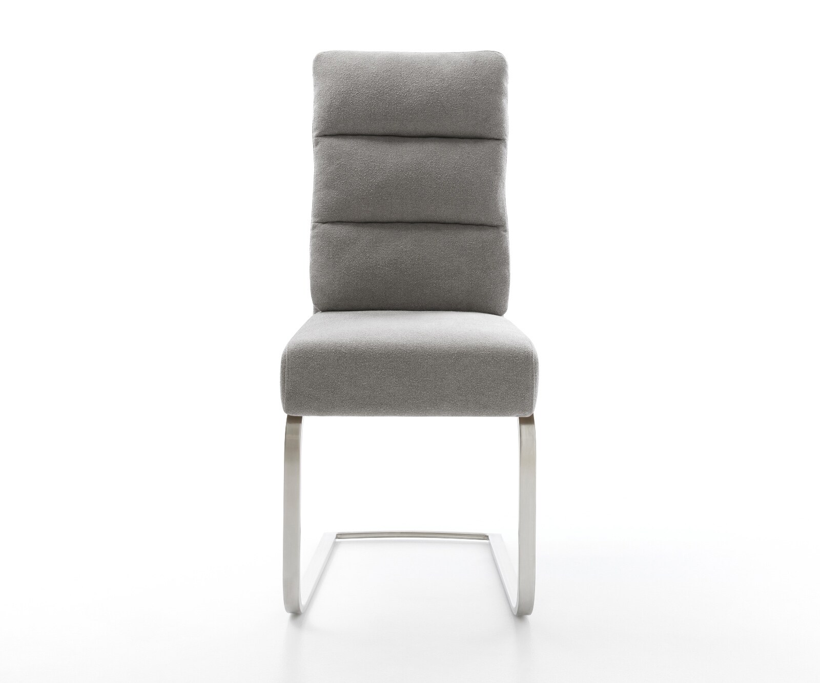 Cantilever Pela-Flex tissu structuré doux gris pied cantilever plat acier inoxydable resorts ensachés 2