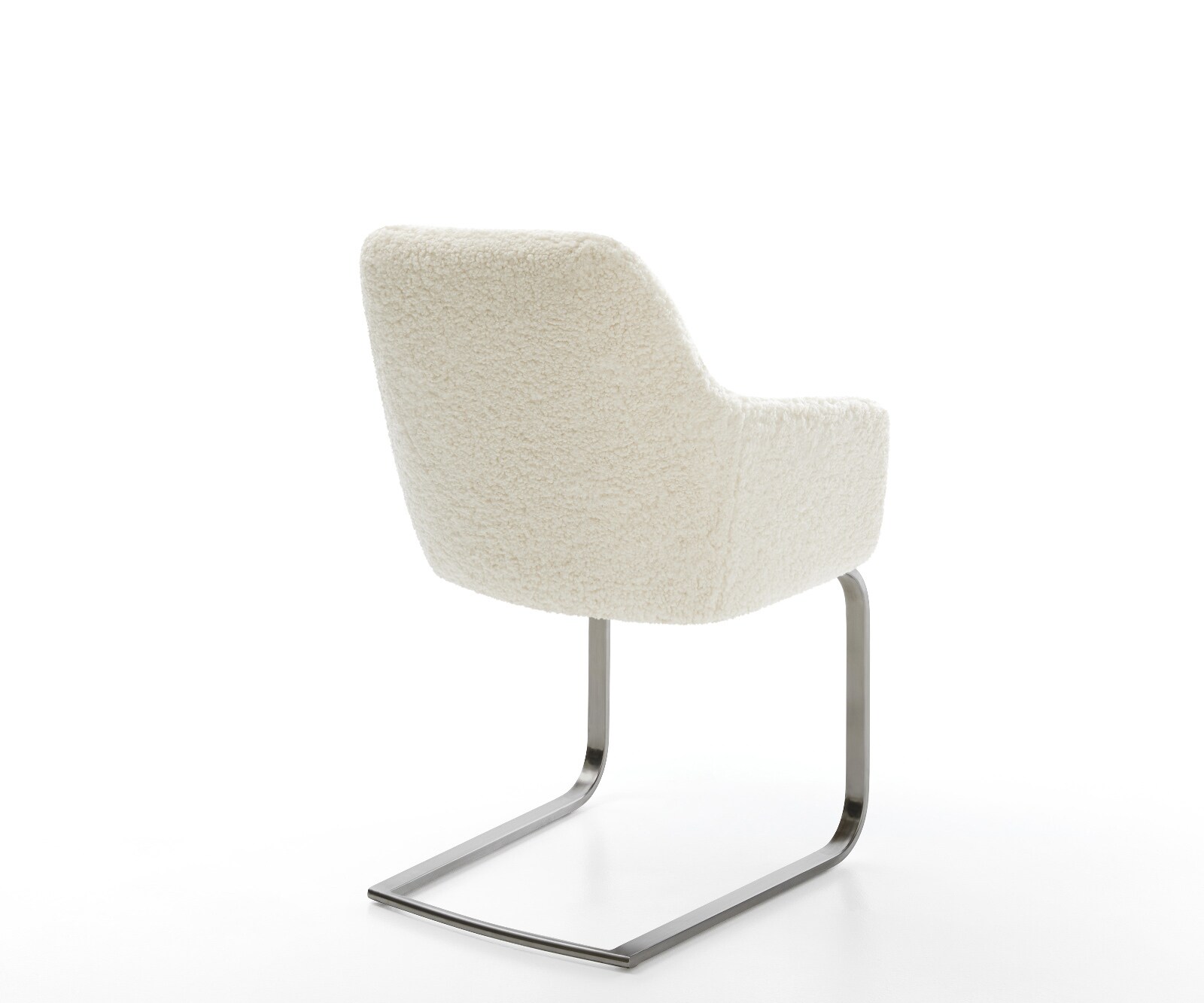 Cantilever Pejo-Flex tissu teddy beige pied cantilever plat grafiete resorts ensachés 5