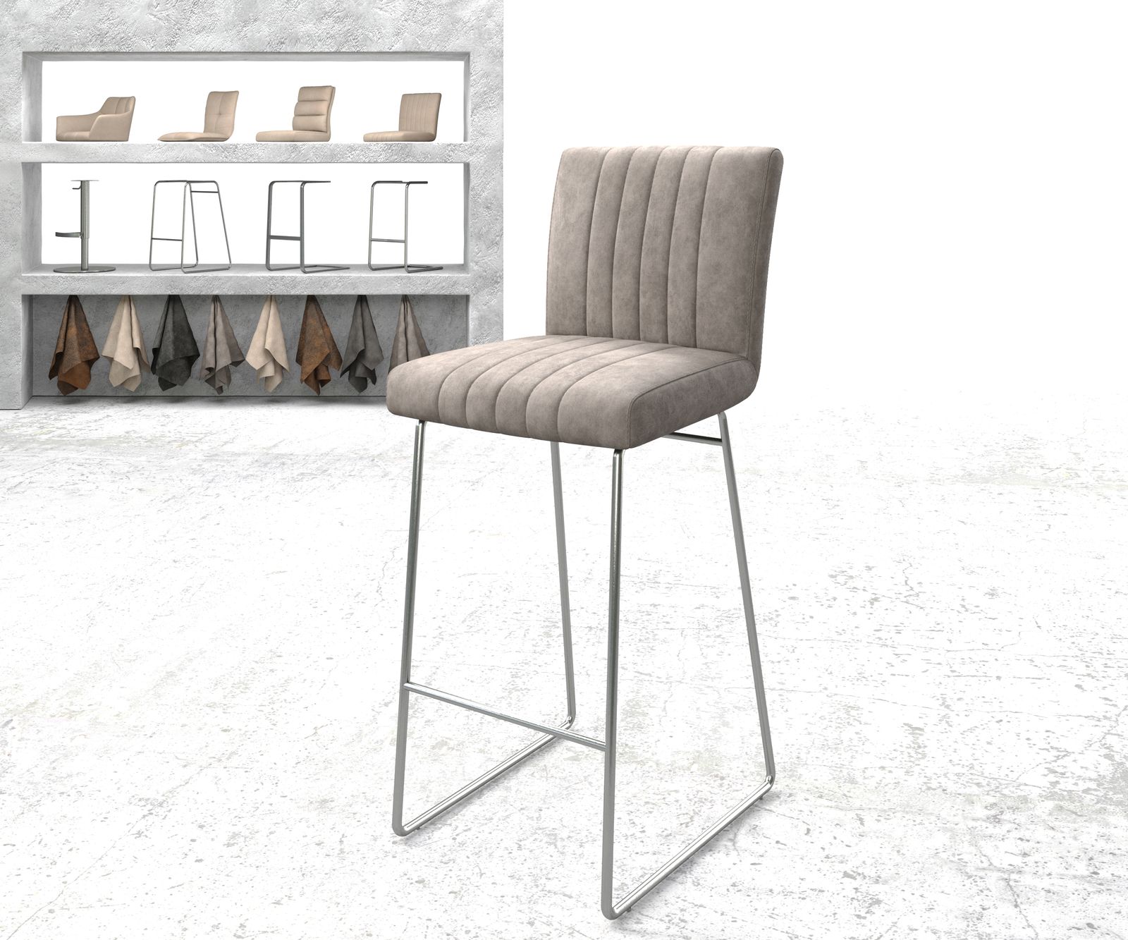 Chaise-de-bar Luiga-Flex chaise rembourrée 1