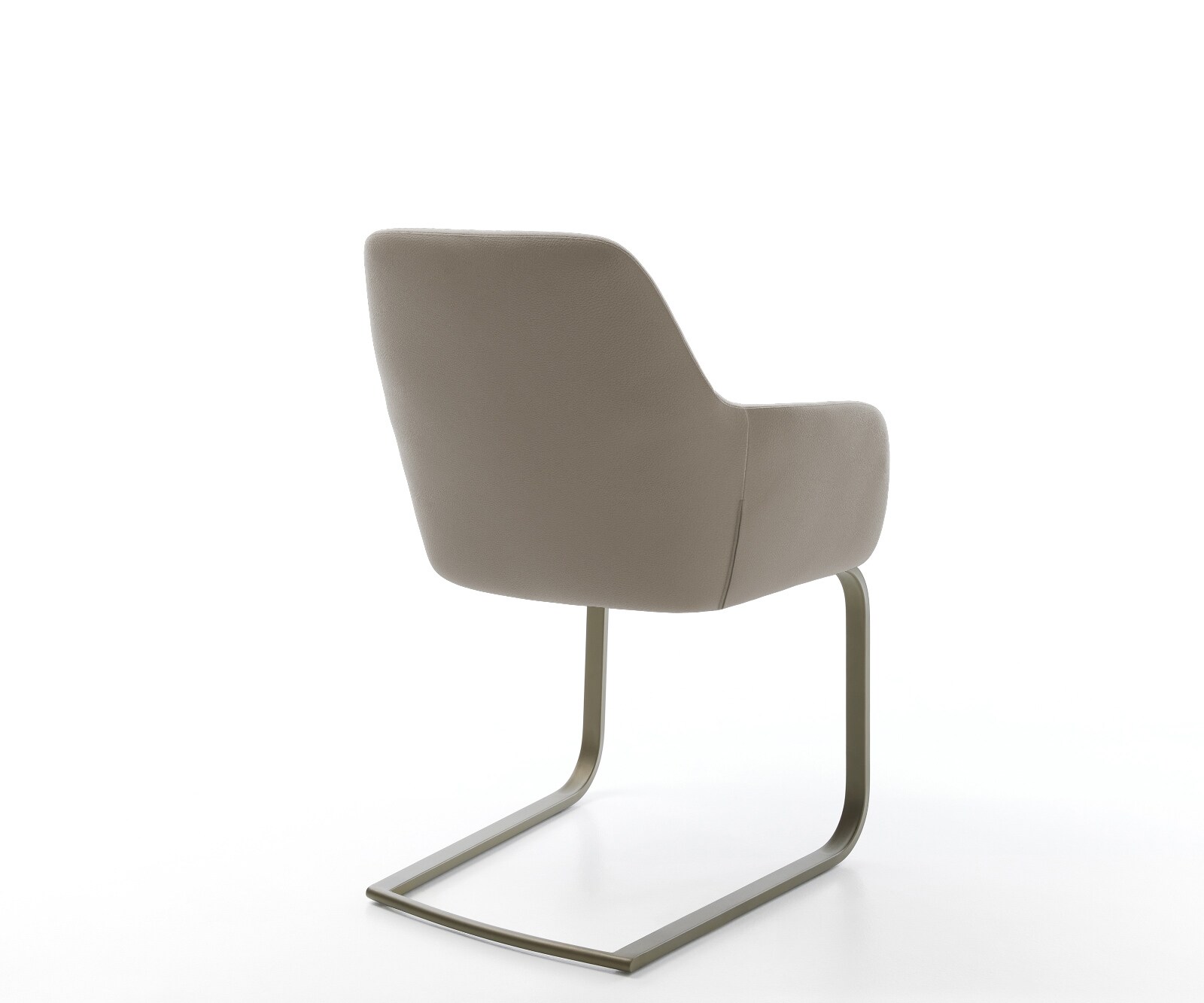 Cantilever Pejo-Flex cuir de vache couleur boue pied cantilever plat aspect titane ressorts ensachés 5
