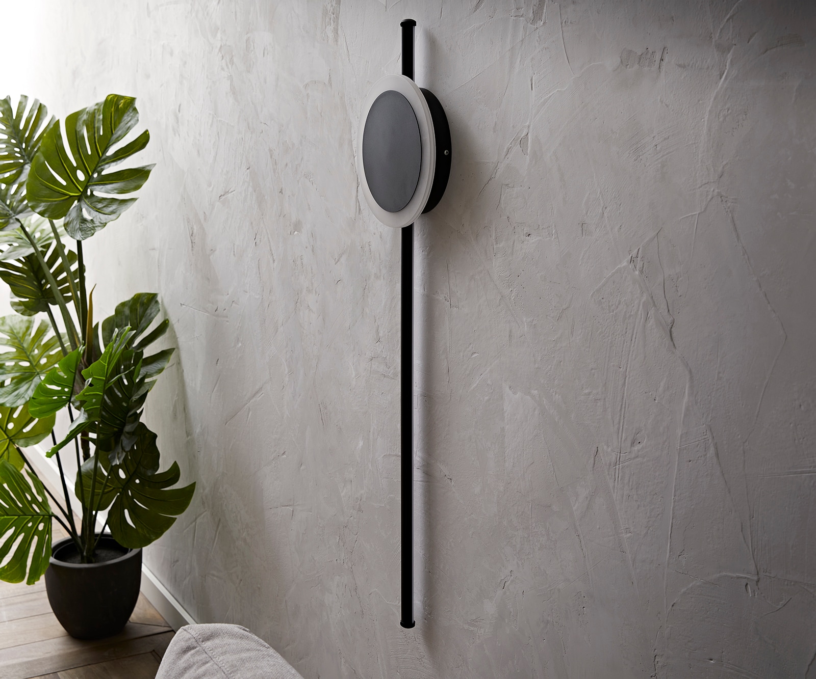 Applique murale Indici 108x30x14 cm noire LED 28W 2 Applique murale Indici 108x30x14 cm noire LED 28W 2