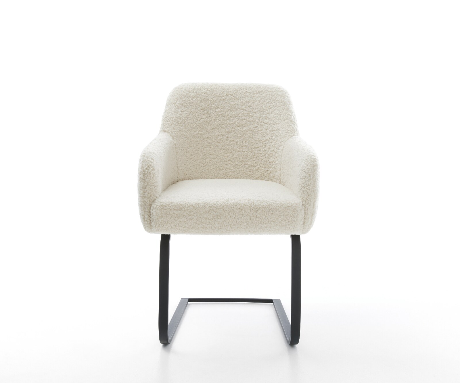 Cantilever Greg-Flex tissu teddy beige pied cantilever plat noir resorts ensachés 2