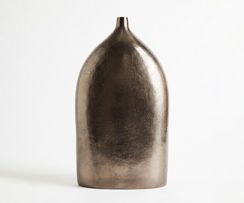 Vase Ogiva l32 x P16 x H56 cm Aluminium Mokka Bronze Moulé