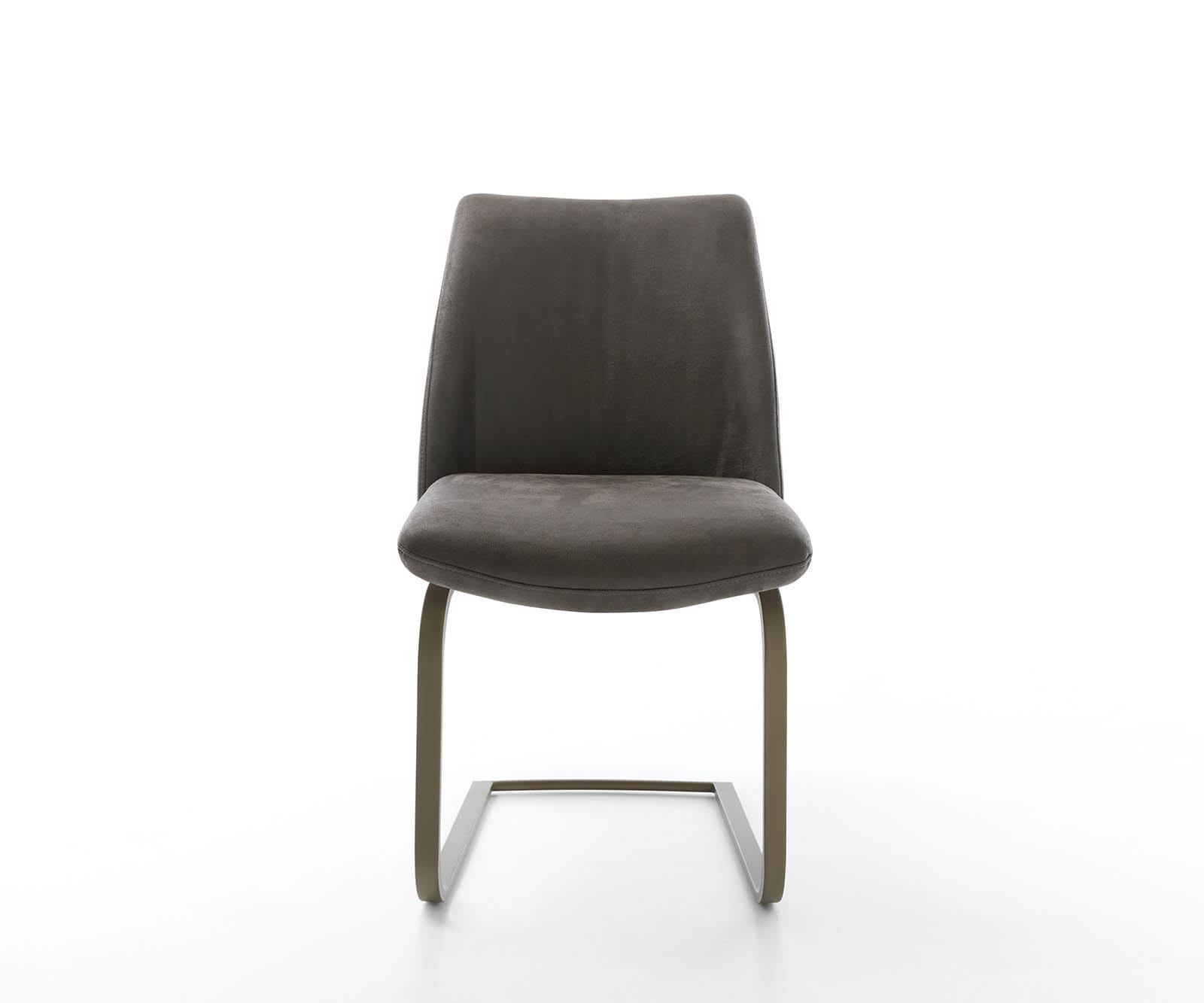 Cantilever Elso-Flex microvelours anthracite vintage pied cantilever plat aspect titane ressorts ensachés 1 Cantilever Elso-Flex microvelours anthracite vintage pied cantilever plat aspect titane ressorts ensachés 1