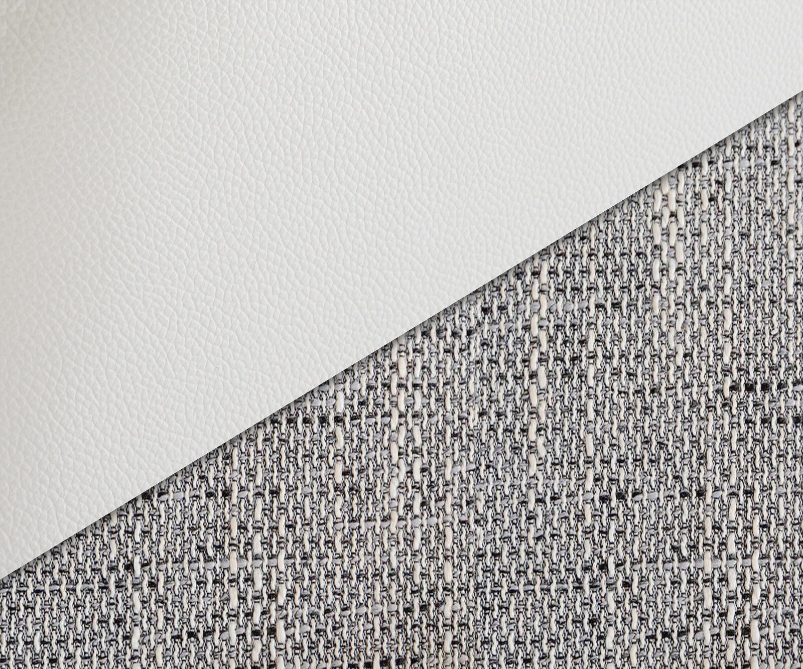 Canapé d'angle Clovis blanc gris clair canapé modulaire tabouret ottoman gauche 4